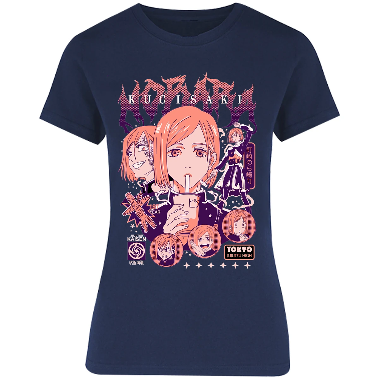 Blusa Jujutsu Kaisen Nobara Anime Blusa para Mujer 18