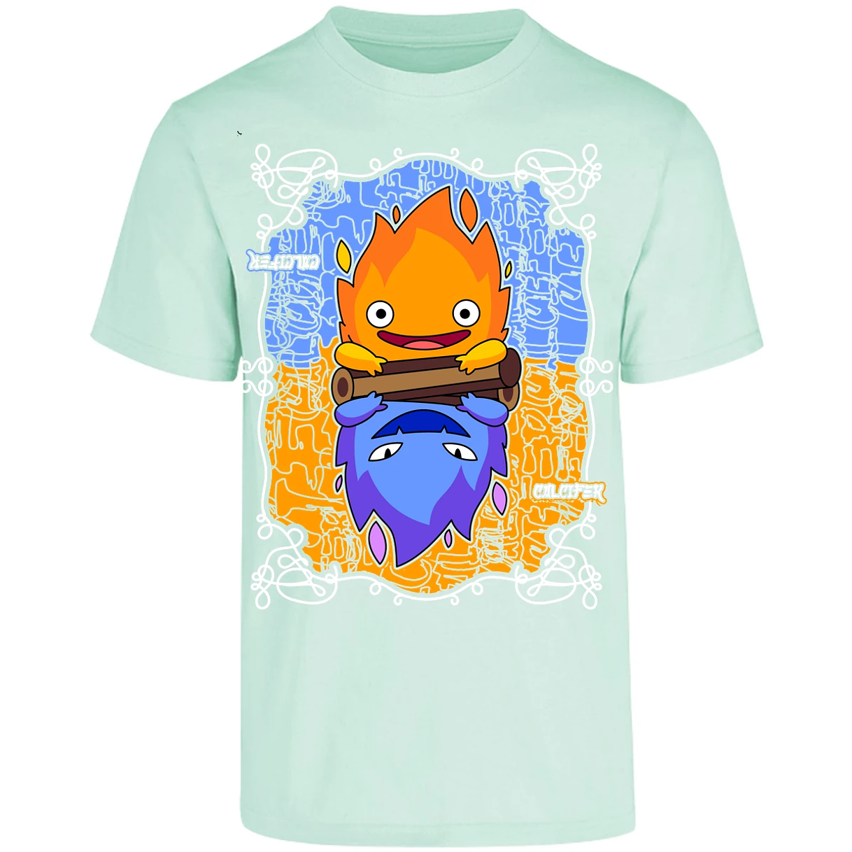 Playera Ghibli Calcifer Anime para Adulto 28