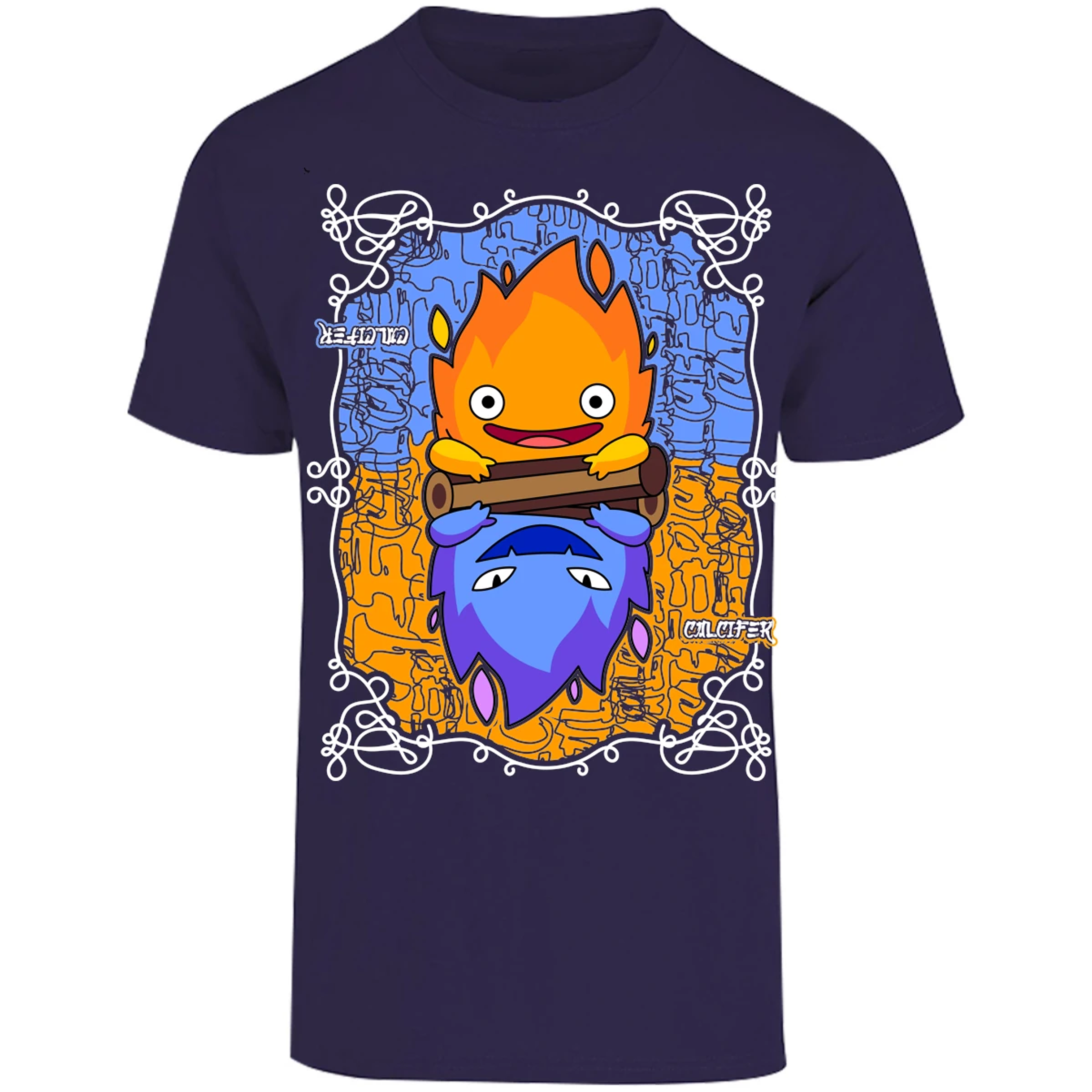Playera Ghibli Calcifer Anime para Adulto 2