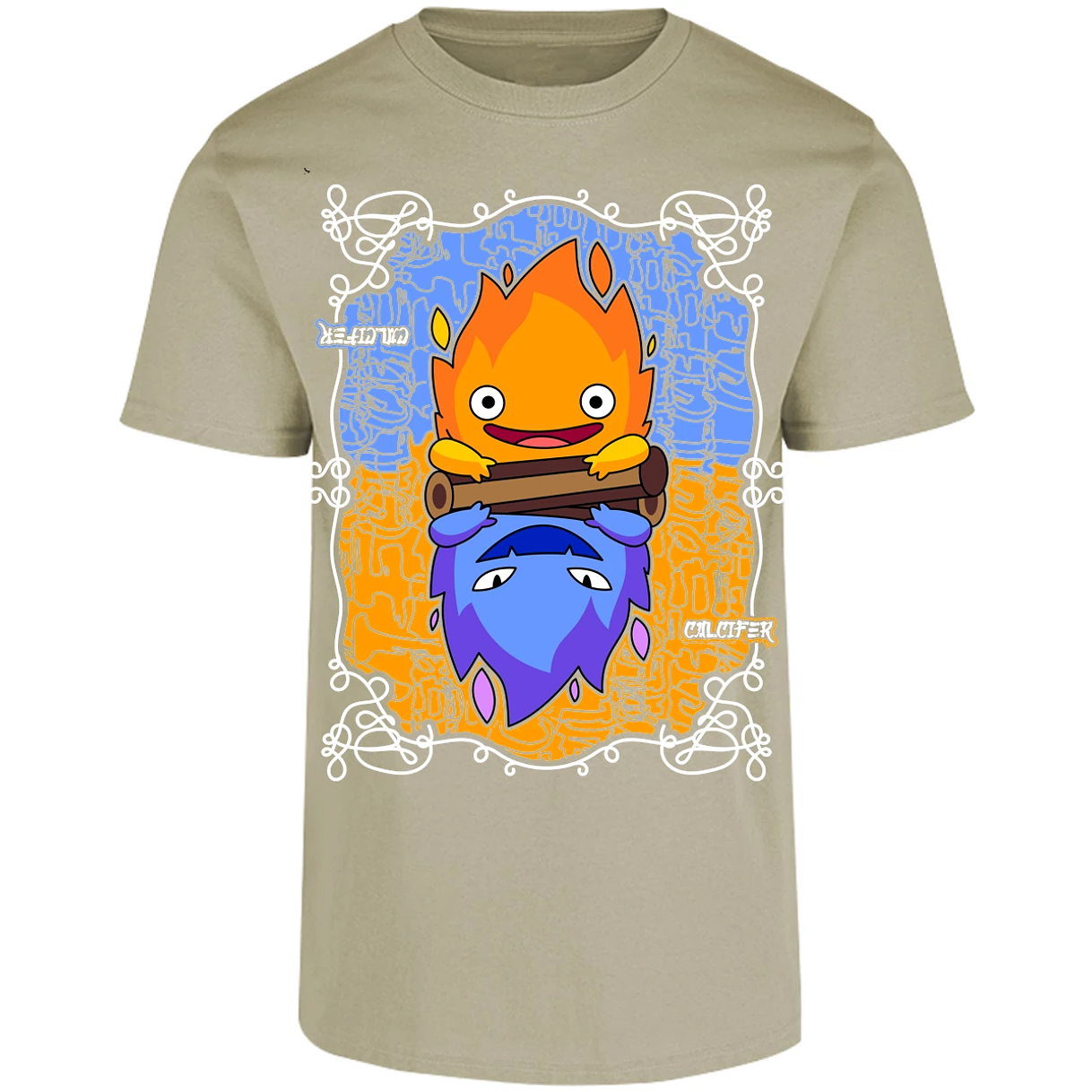 Playera Ghibli Calcifer Anime para Adulto 5