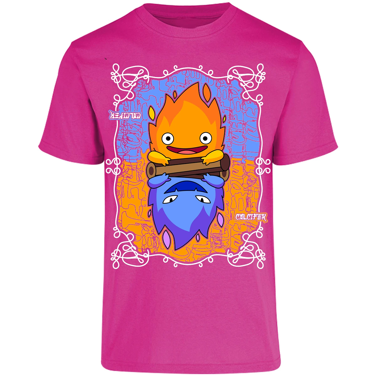 Playera Ghibli Calcifer Anime para Adulto 4