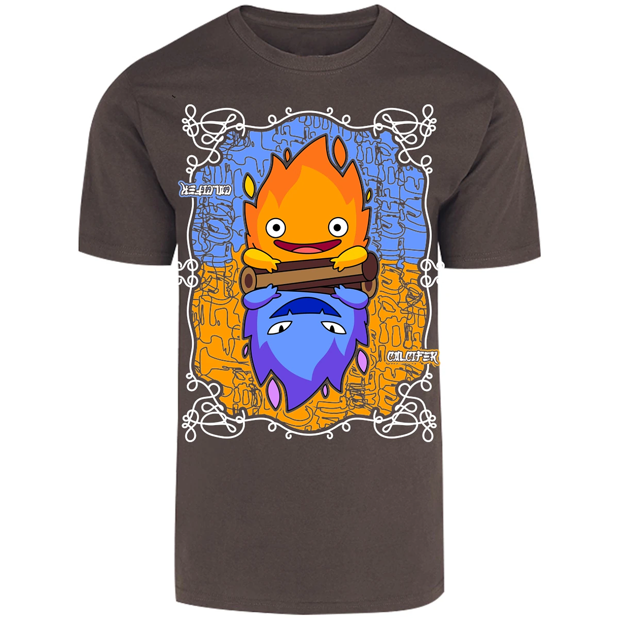 Playera Ghibli Calcifer Anime para Adulto 8