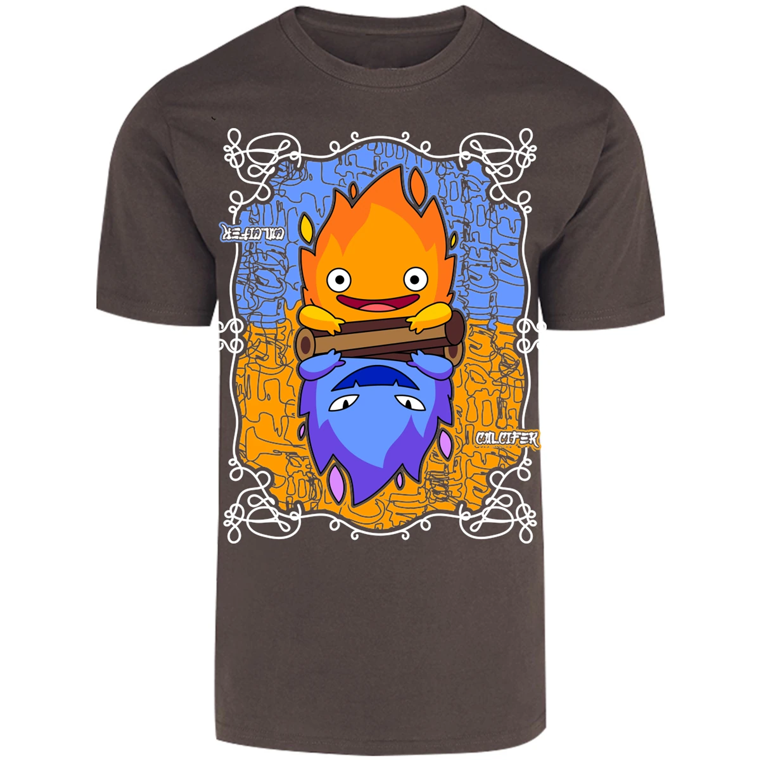 Playera Ghibli Calcifer Anime para Adulto 8