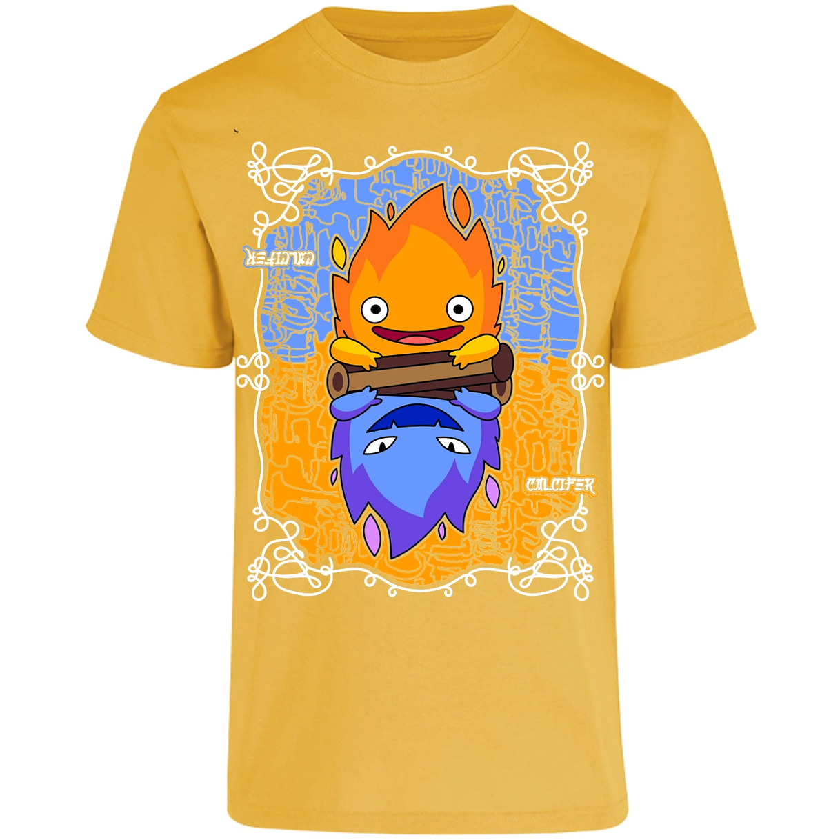 Playera Ghibli Calcifer Anime para Adulto 15