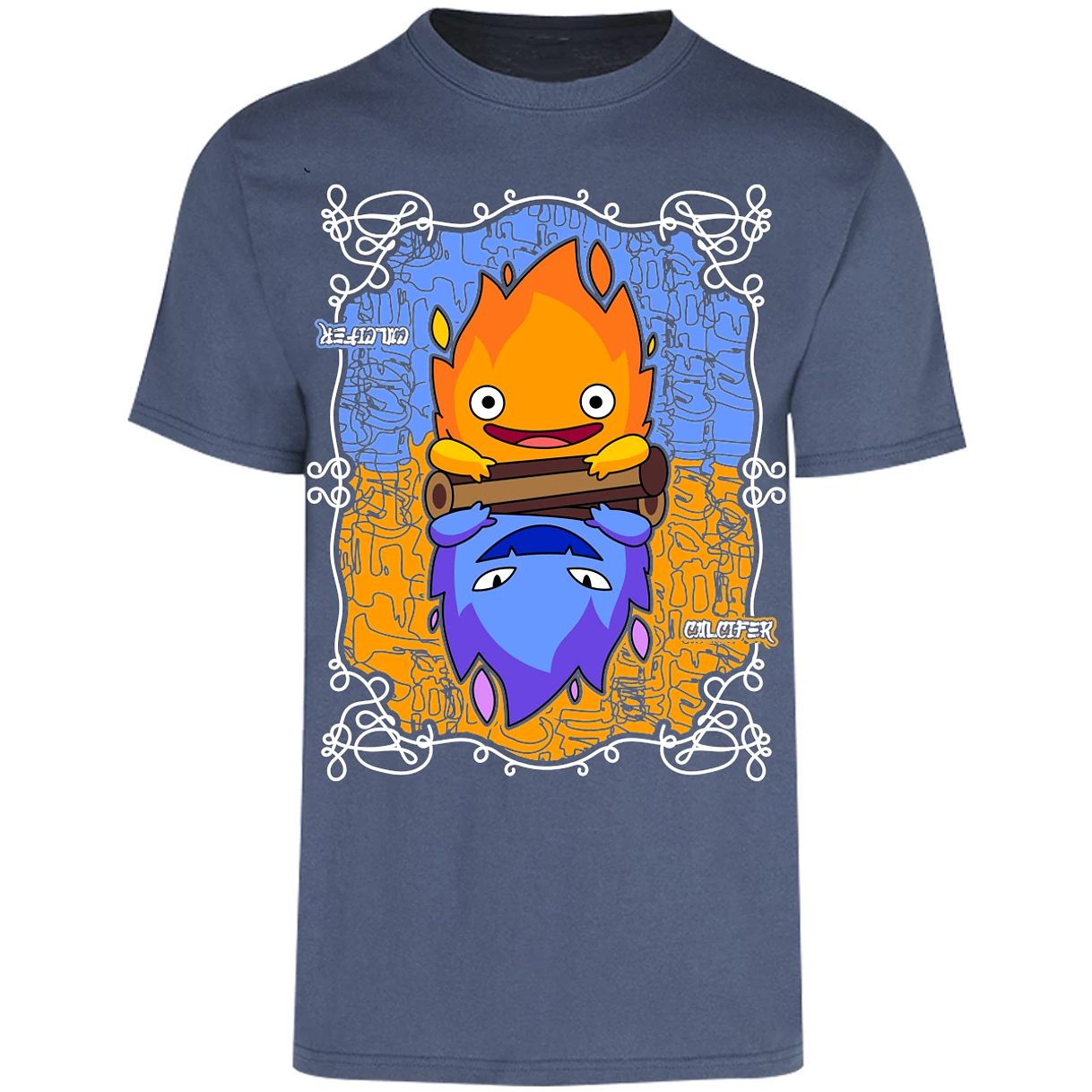 Playera Ghibli Calcifer Anime para Adulto 17