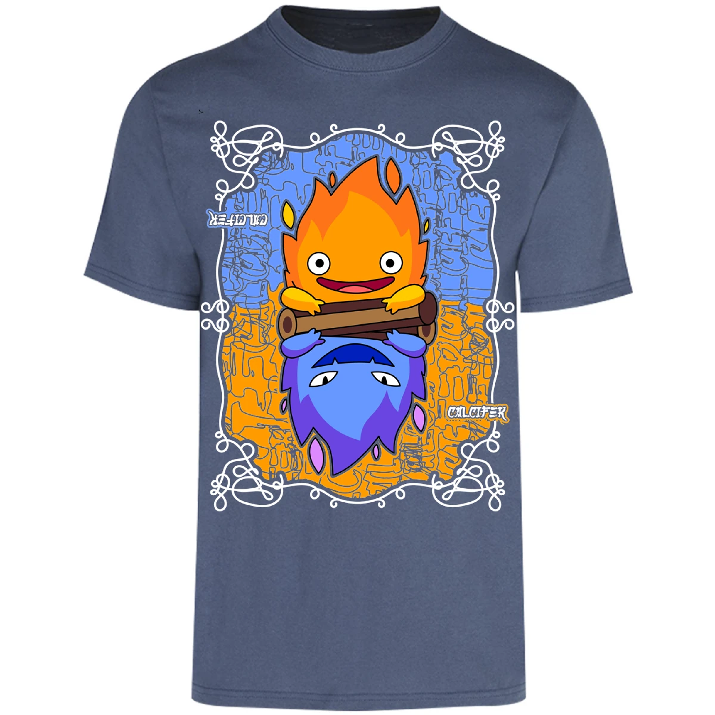 Playera Ghibli Calcifer Anime para Adulto 17