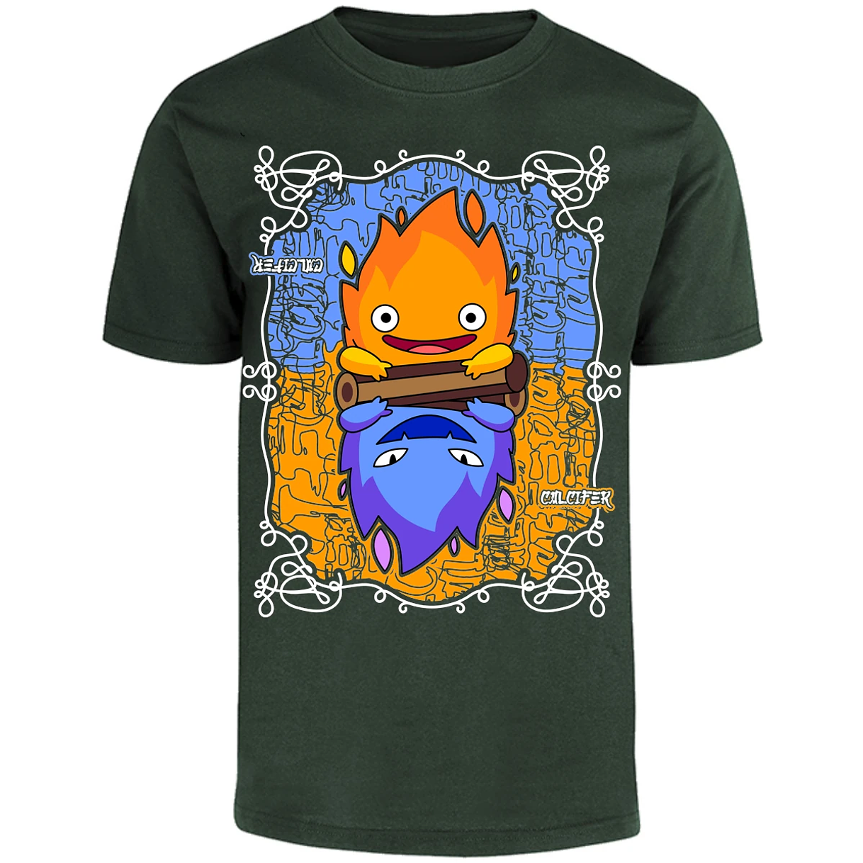 Playera Ghibli Calcifer Anime para Adulto 22