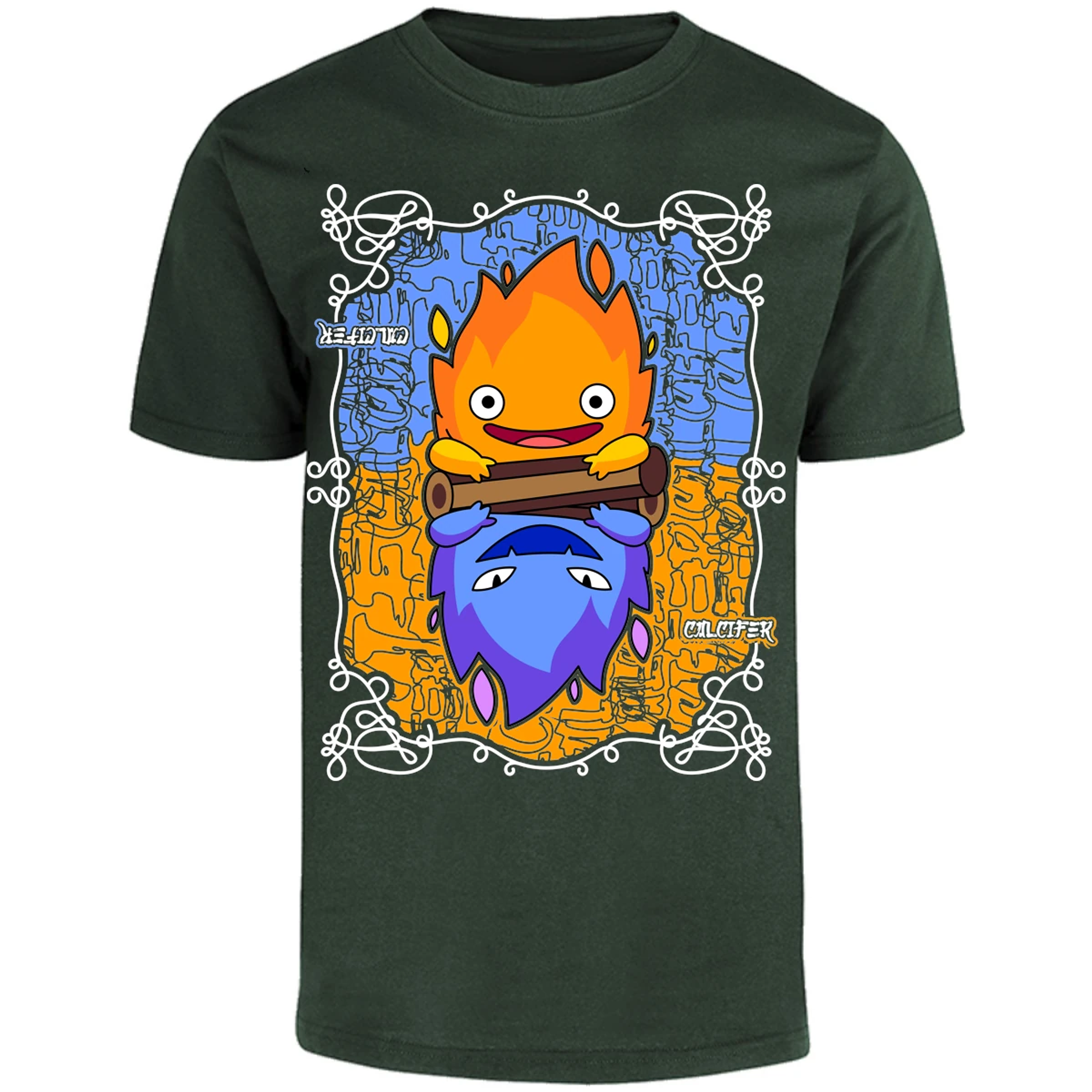 Playera Ghibli Calcifer Anime para Adulto 22