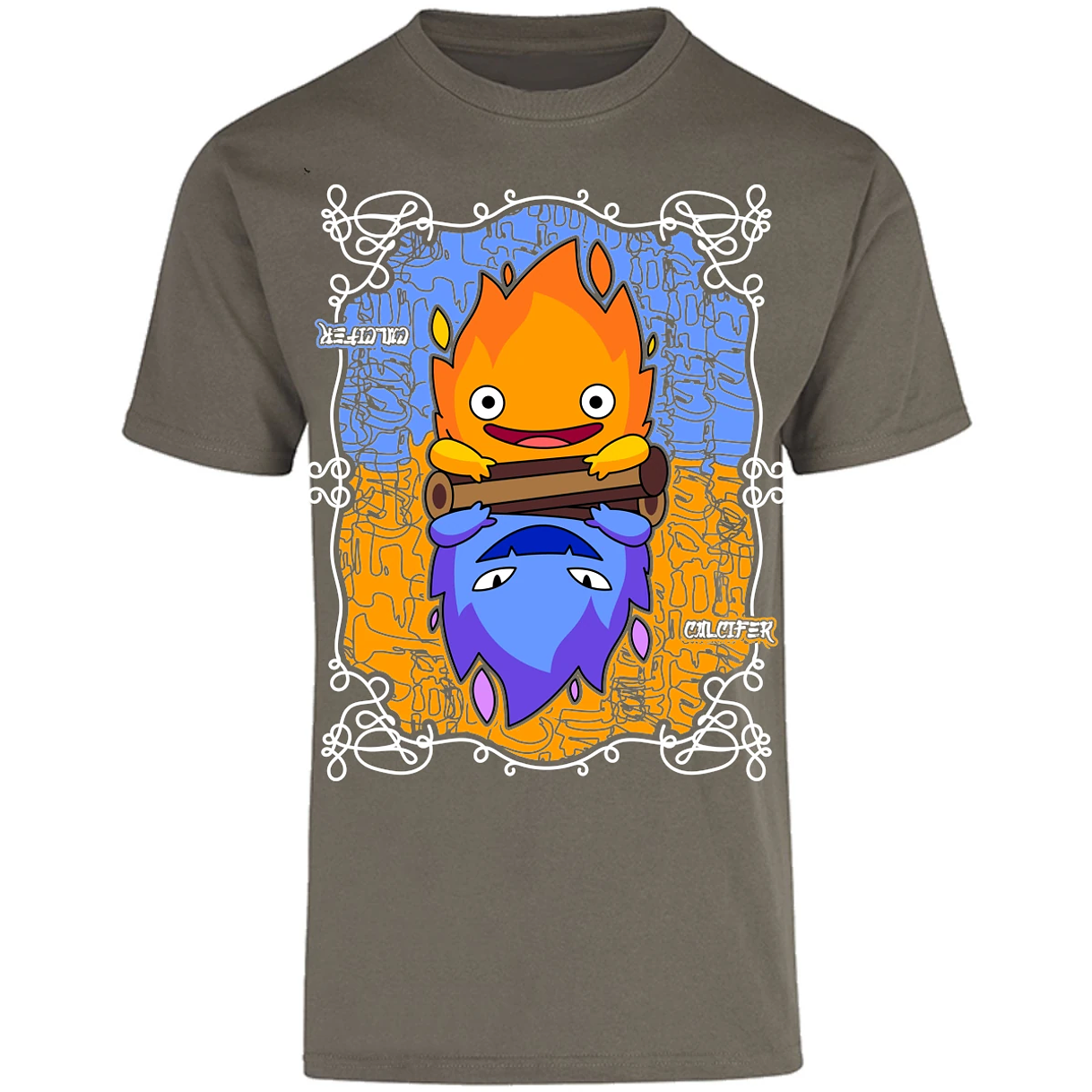 Playera Ghibli Calcifer Anime para Adulto 24