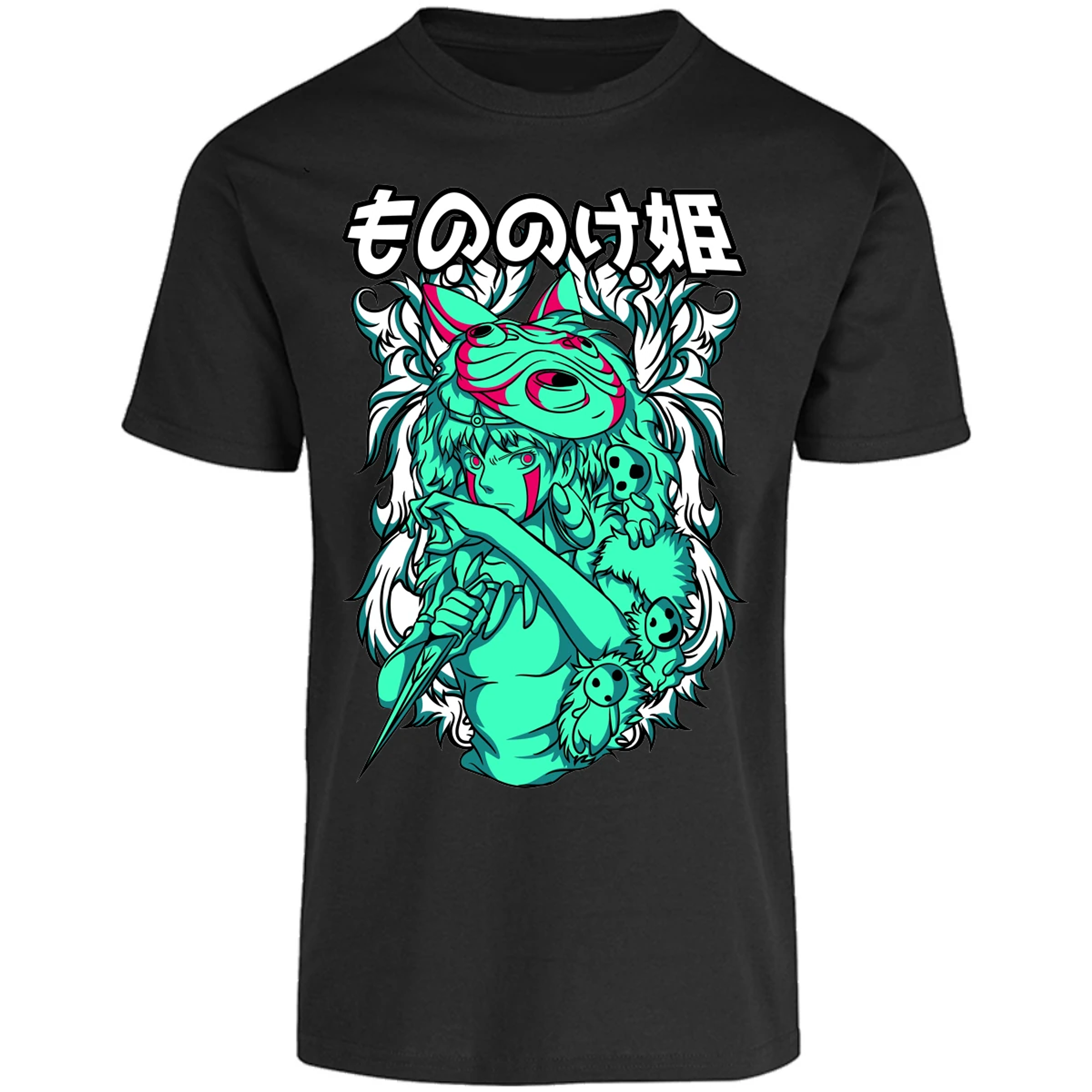 Playera Ghibli Mononoke para Adulto 7
