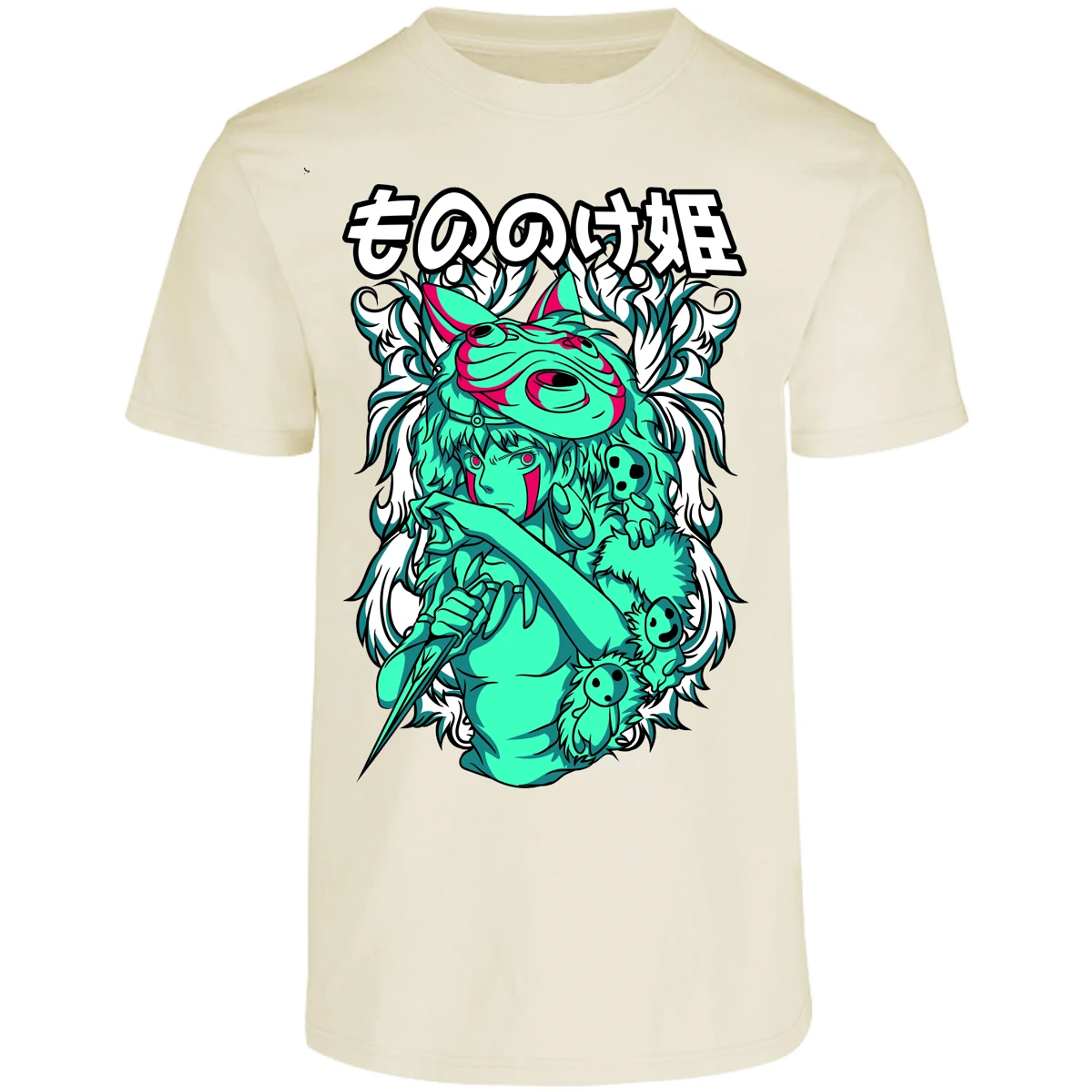 Playera Ghibli Mononoke para Adulto 30