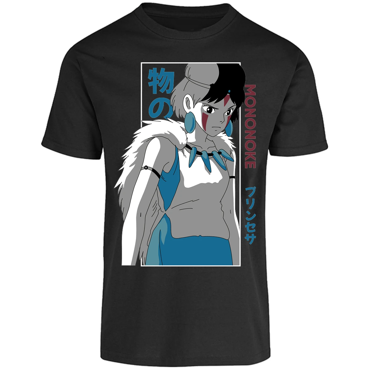 Playera Ghibli Mononoke Anime para Adulto 22