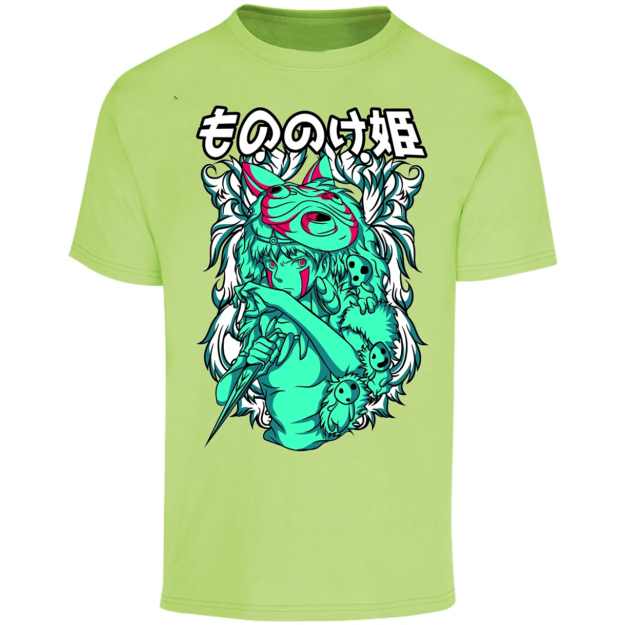 Playera Ghibli Mononoke para Adulto 4