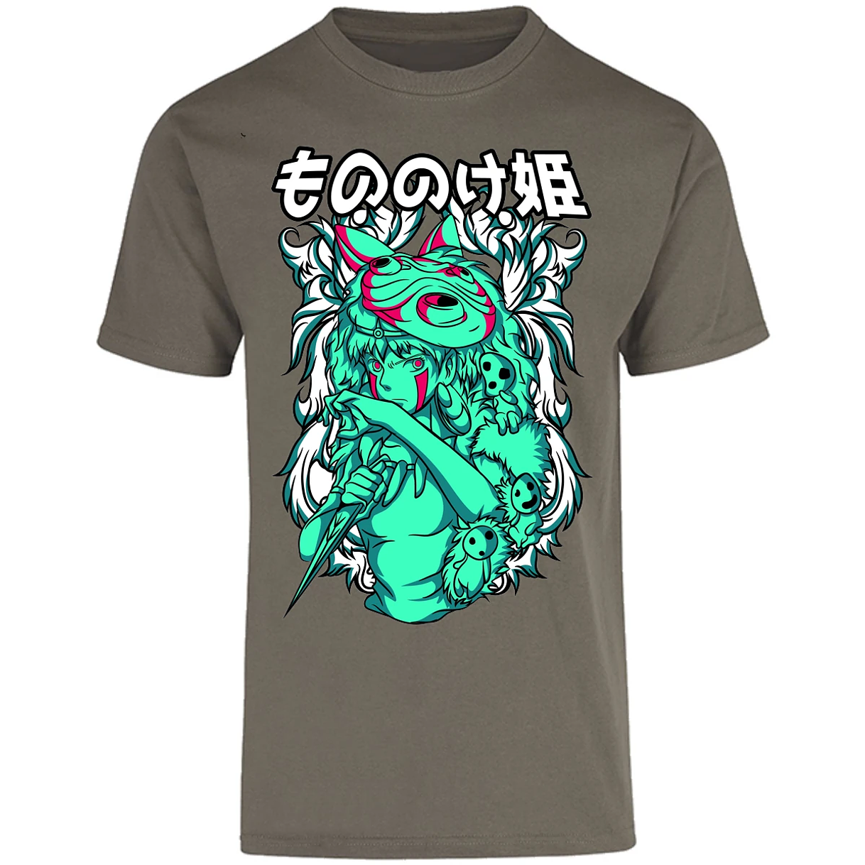 Playera Ghibli Mononoke para Adulto 24