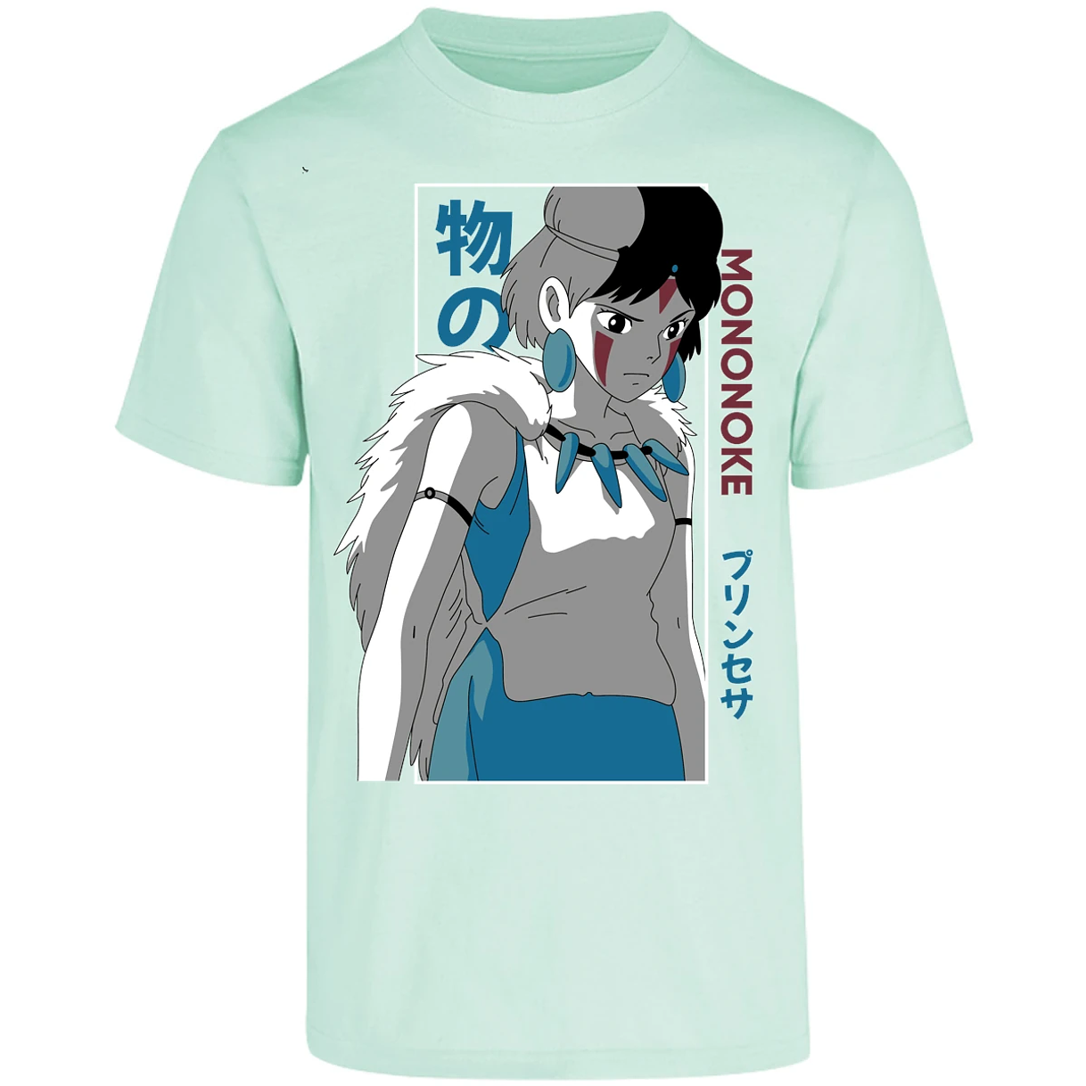 Playera Ghibli Mononoke Anime para Adulto 5