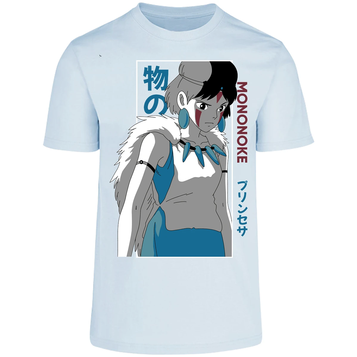 Playera Ghibli Mononoke Anime para Adulto 4