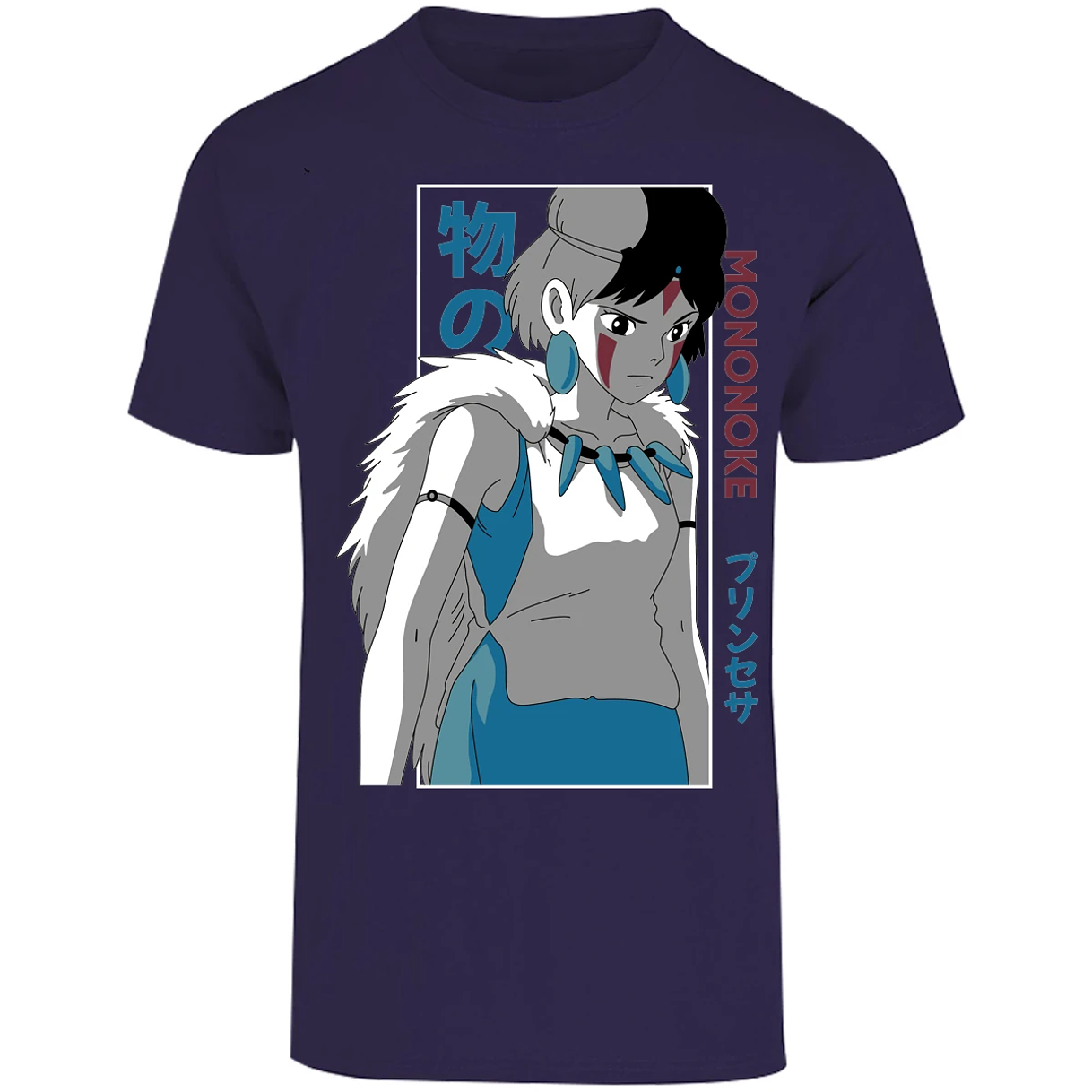 Playera Ghibli Mononoke Anime para Adulto 7