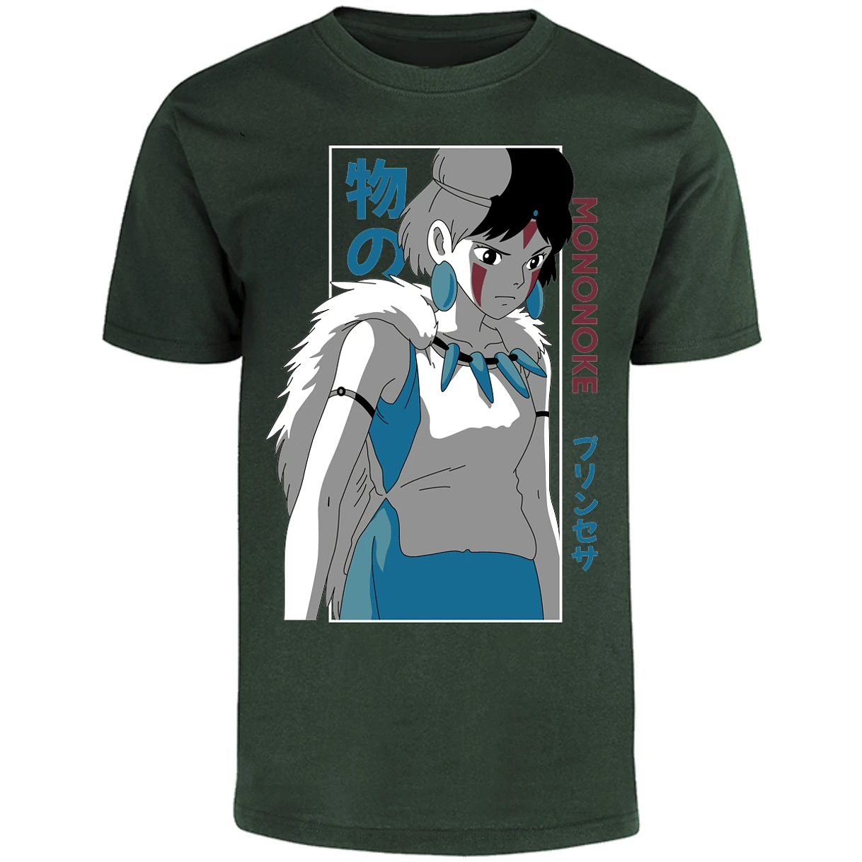 Playera Ghibli Mononoke Anime para Adulto 17