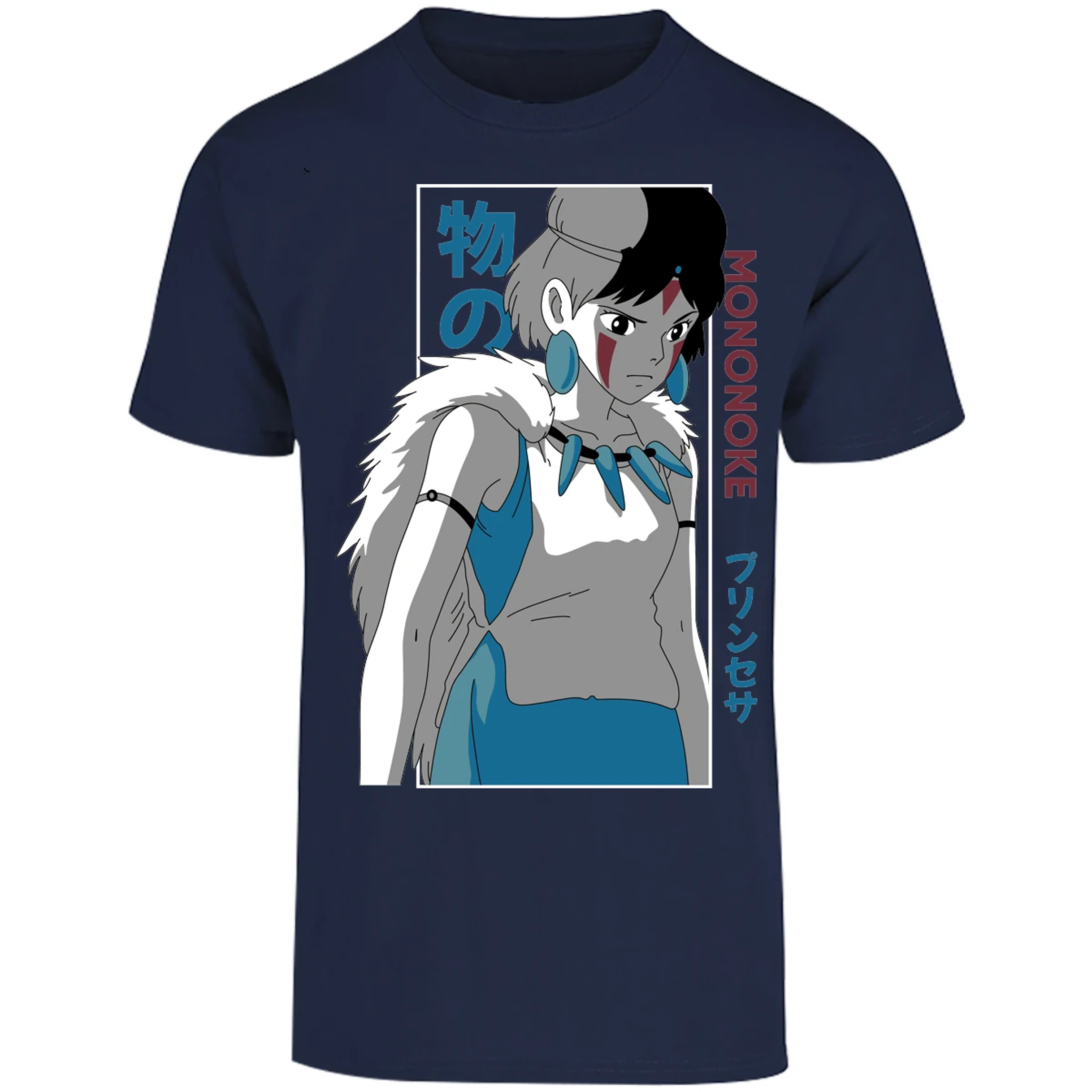 Playera Ghibli Mononoke Anime para Adulto 19