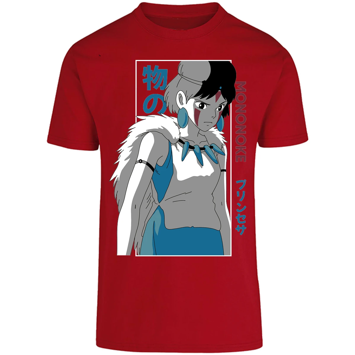 Playera Ghibli Mononoke Anime para Adulto 25