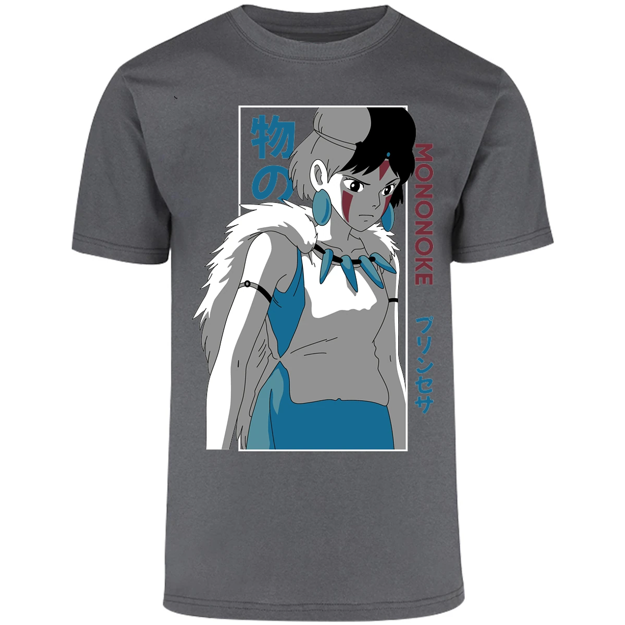 Playera Ghibli Mononoke Anime para Adulto 26