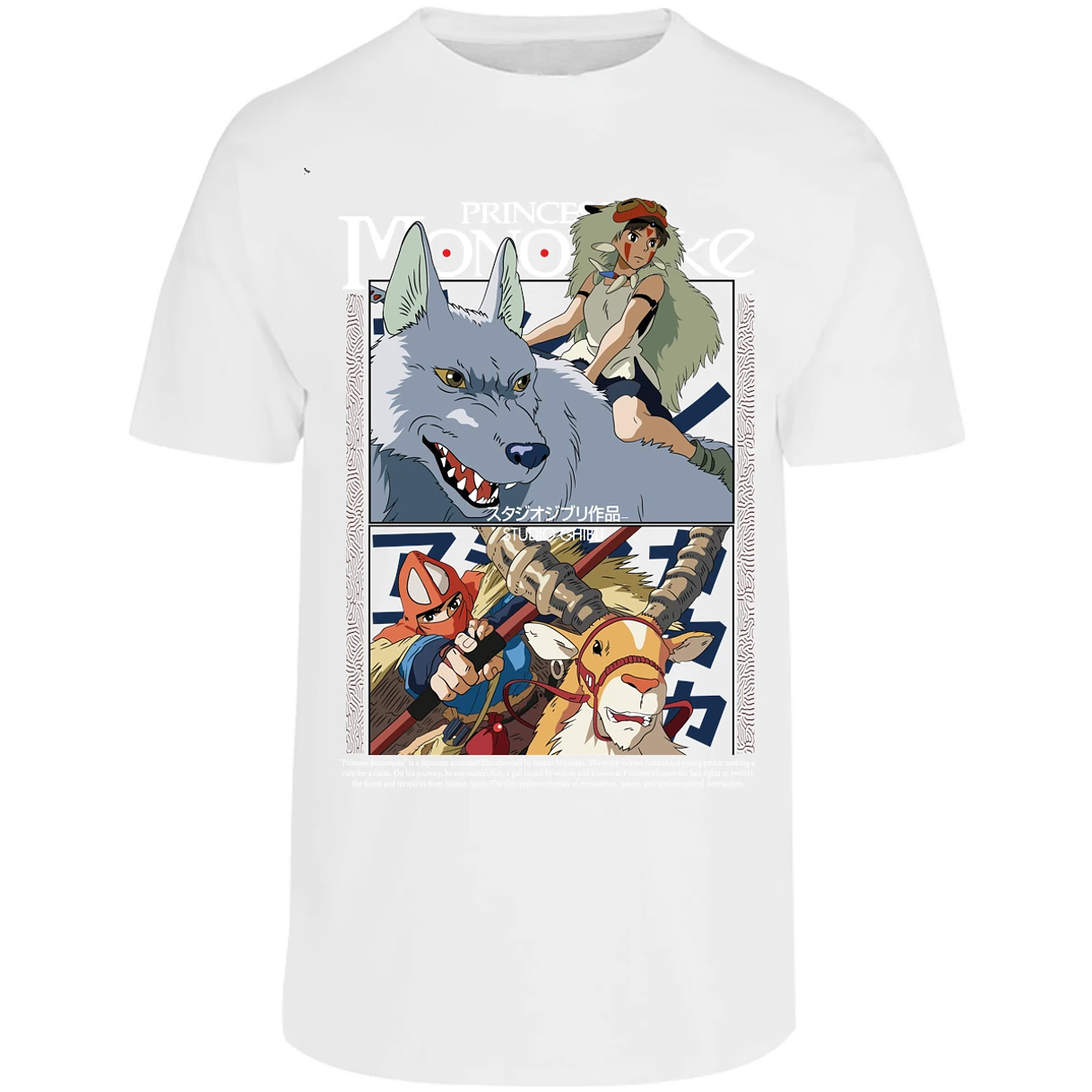 Playera Ghibli Princesa Mononoke para Adulto 22