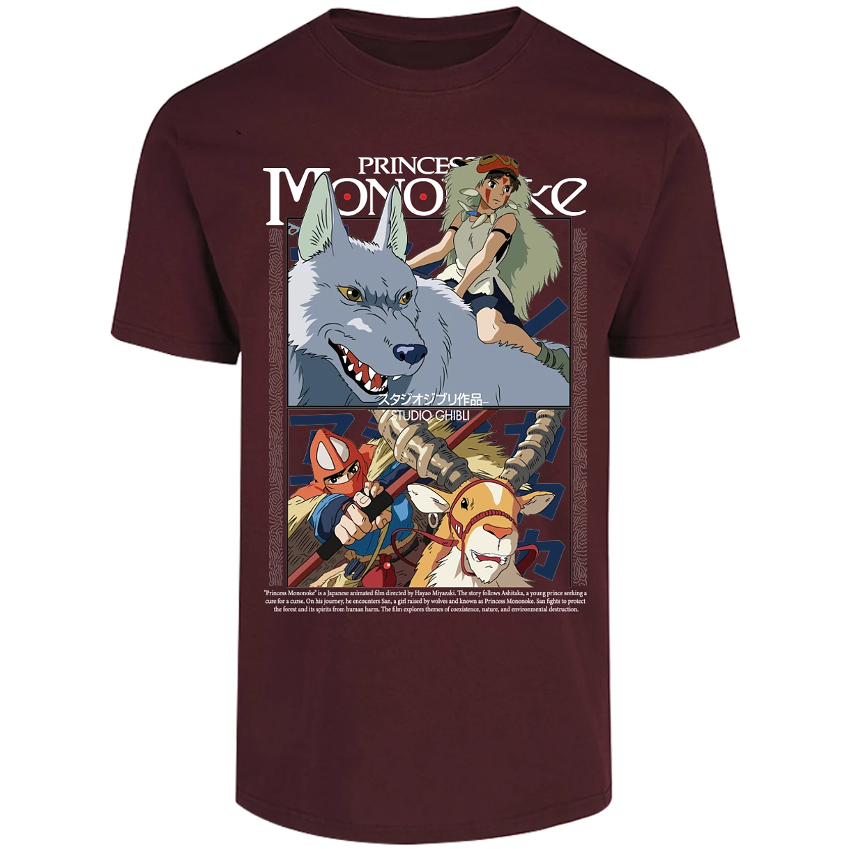 Playera Ghibli Princesa Mononoke para Adulto 26