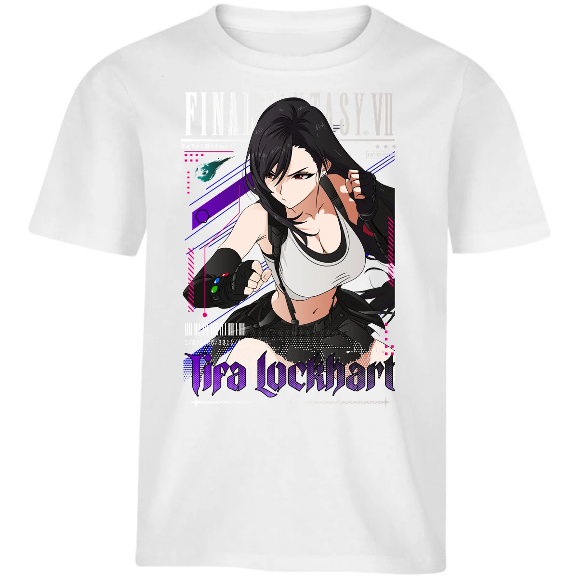 Playera Final Fantasy Vii Tifa Lockhart para Niño 10
