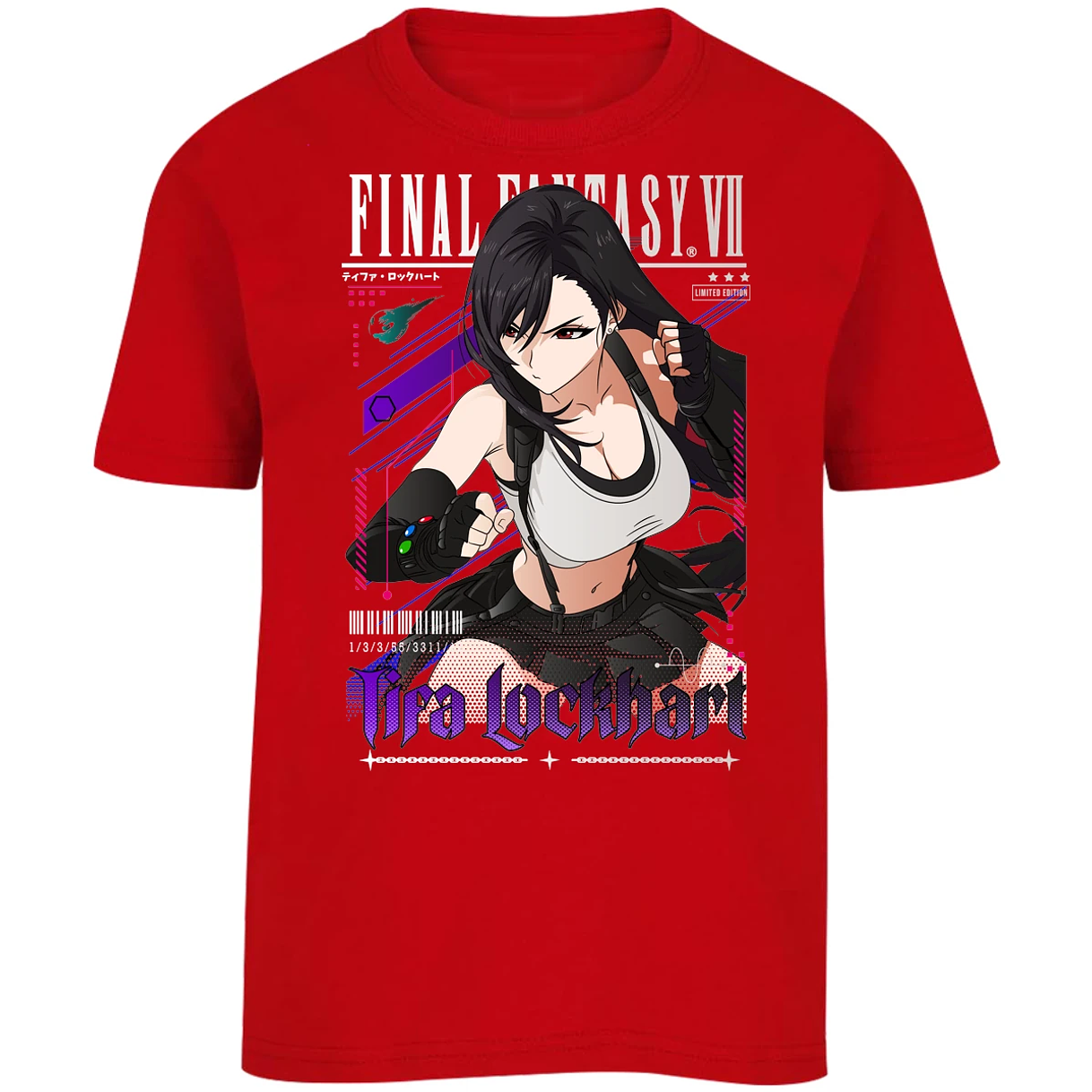 Playera Final Fantasy Vii Tifa Lockhart para Niño 2