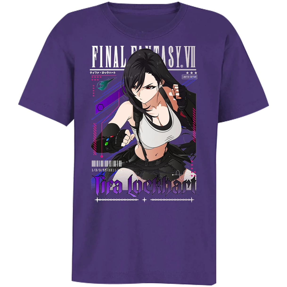 Playera Final Fantasy Vii Tifa Lockhart para Niño 9