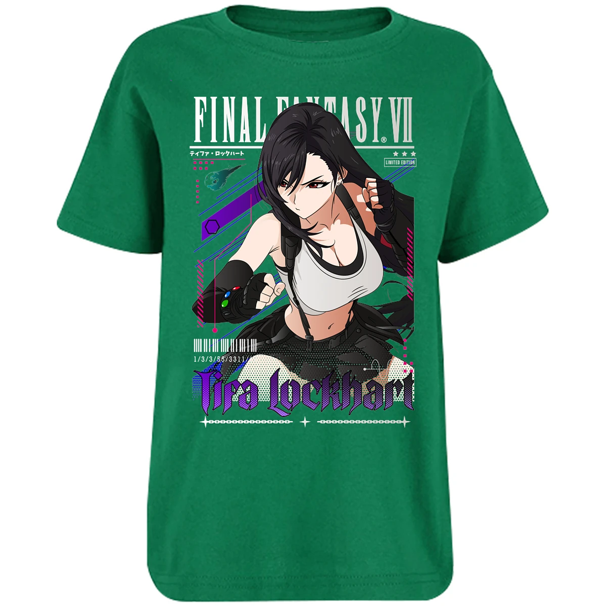 Playera Final Fantasy Vii Tifa Lockhart para Niño 13