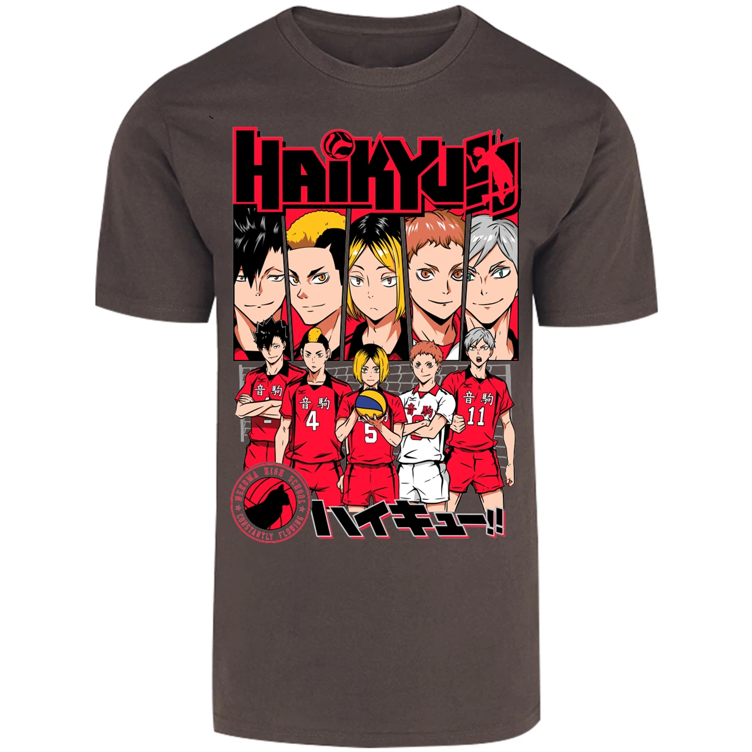 Playera Haikyuu Haikyuu Nekoma para Adulto 4