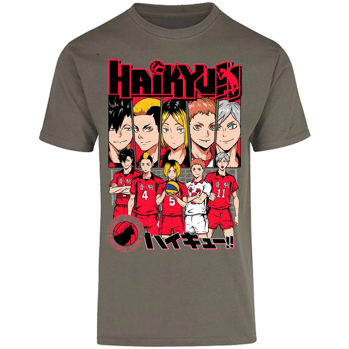 Playera Haikyuu Haikyuu Nekoma para Adulto 10