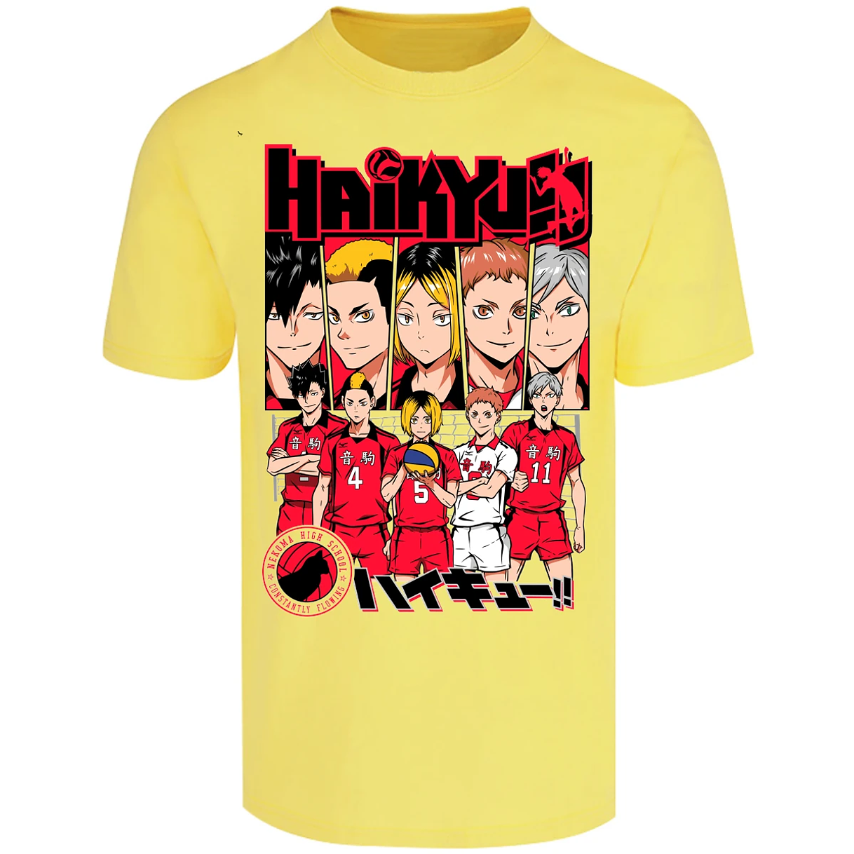 Playera Haikyuu Haikyuu Nekoma para Adulto 11