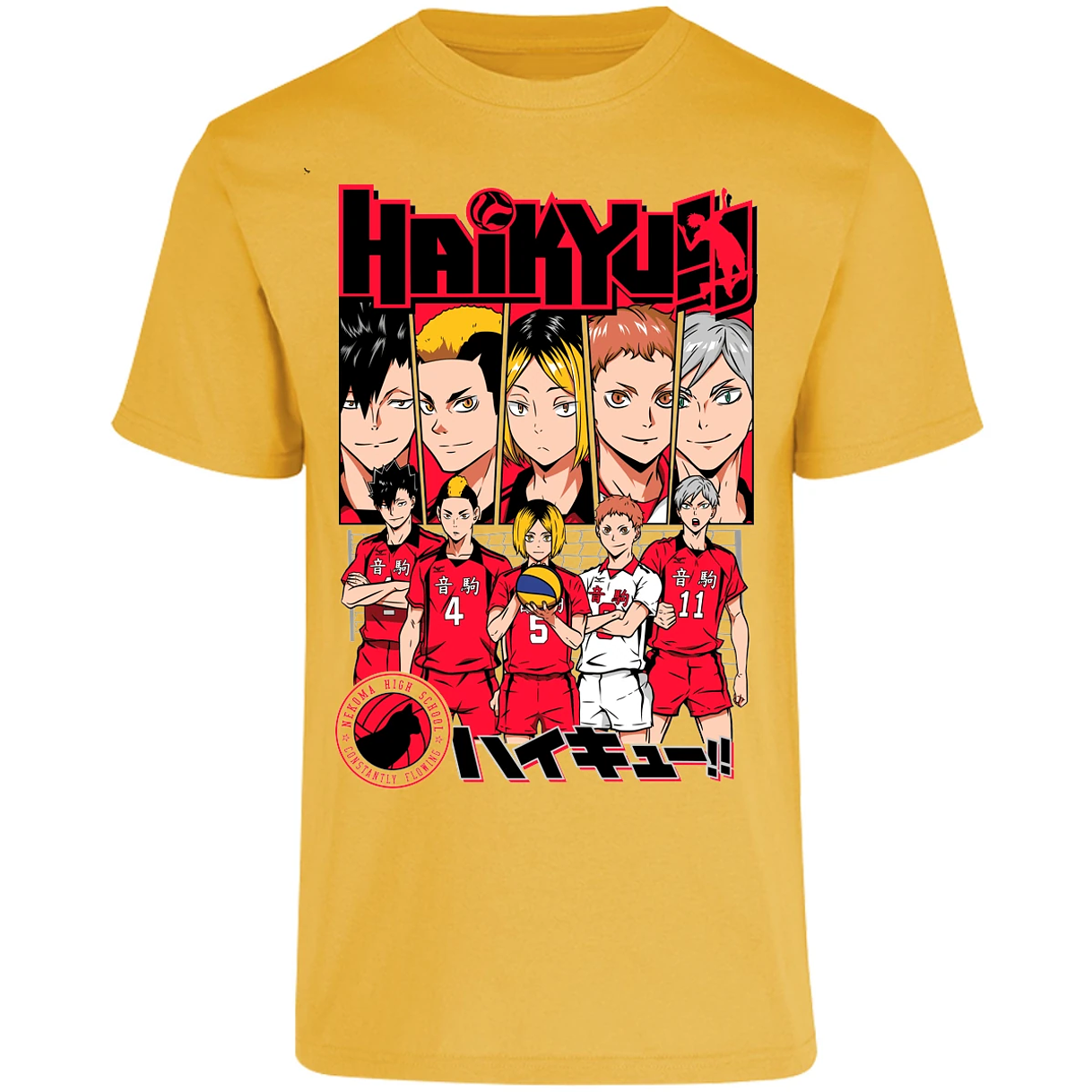 Playera Haikyuu Haikyuu Nekoma para Adulto 13