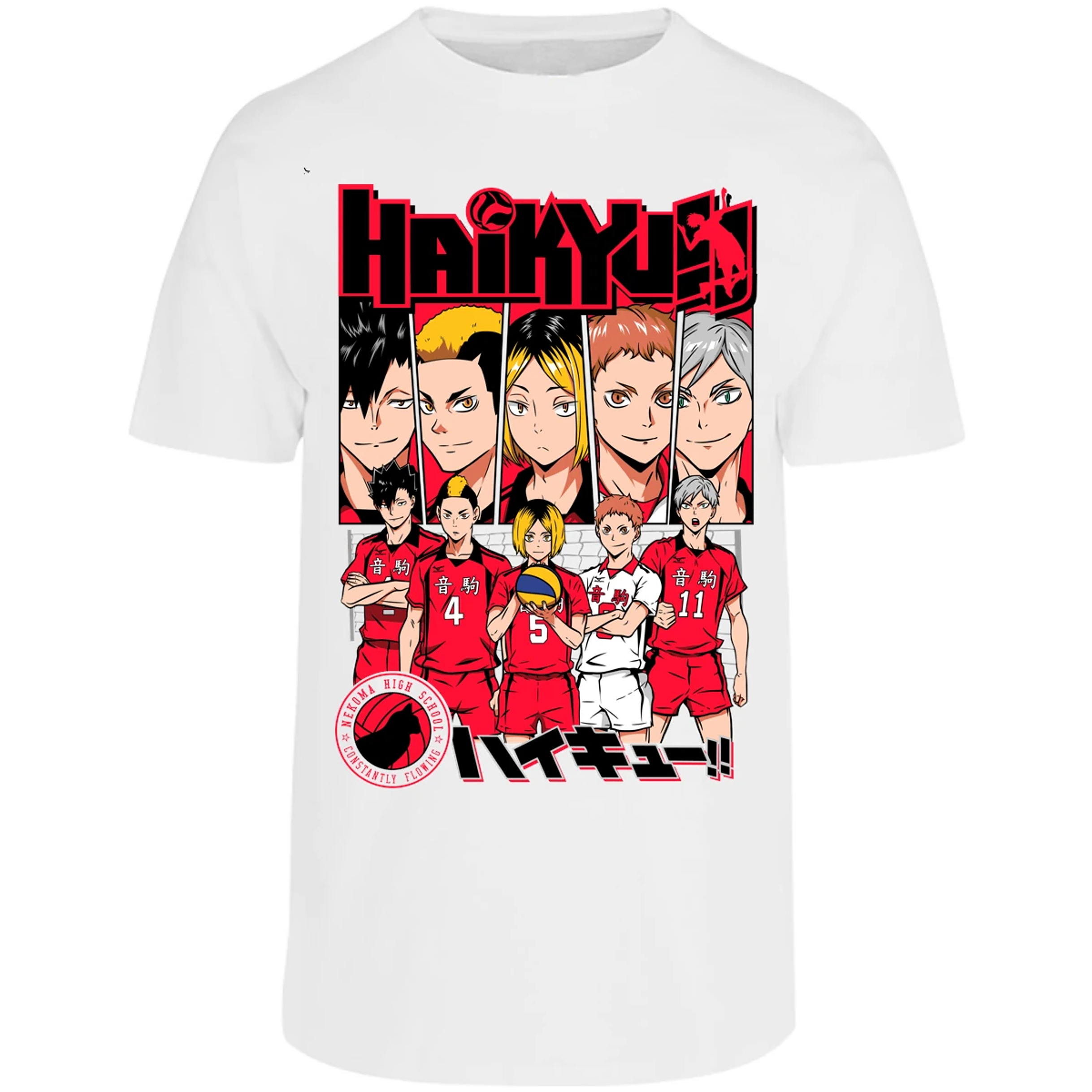 Playera Haikyuu Haikyuu Nekoma para Adulto 16