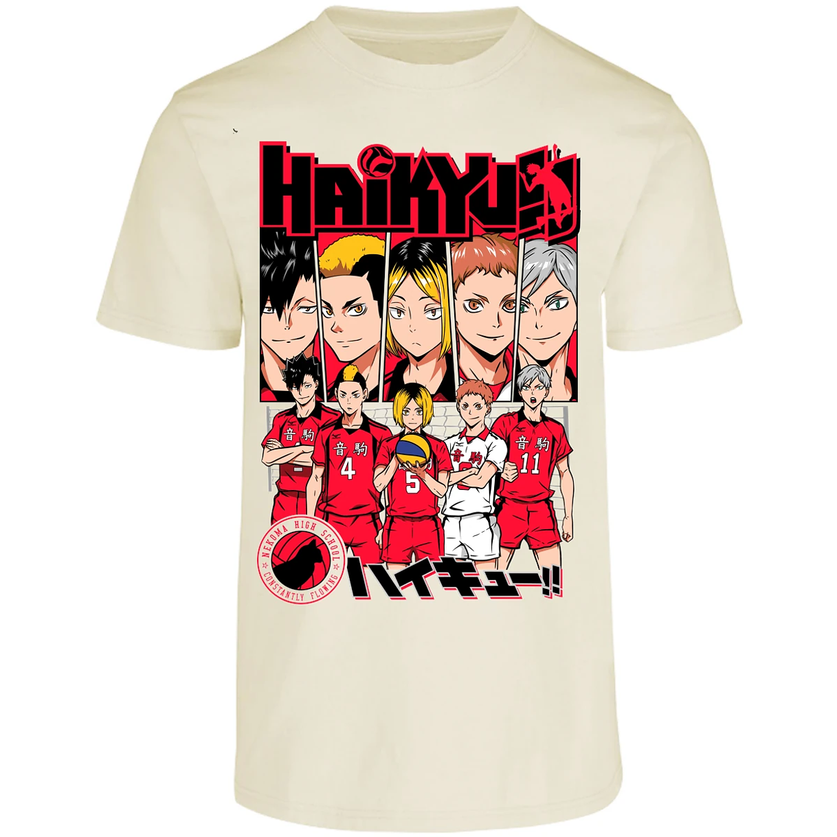 Playera Haikyuu Haikyuu Nekoma para Adulto 30