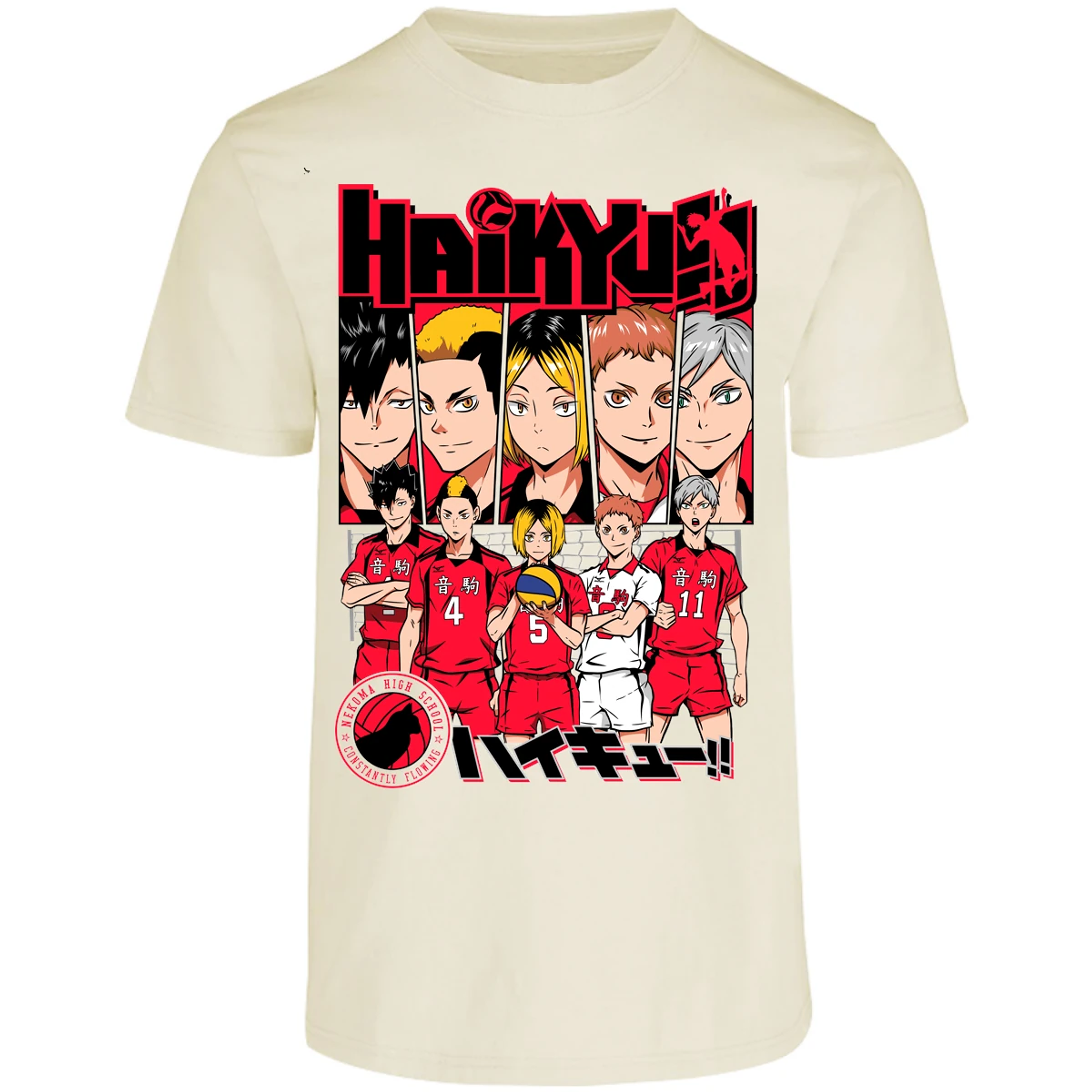 Playera Haikyuu Haikyuu Nekoma para Adulto 30