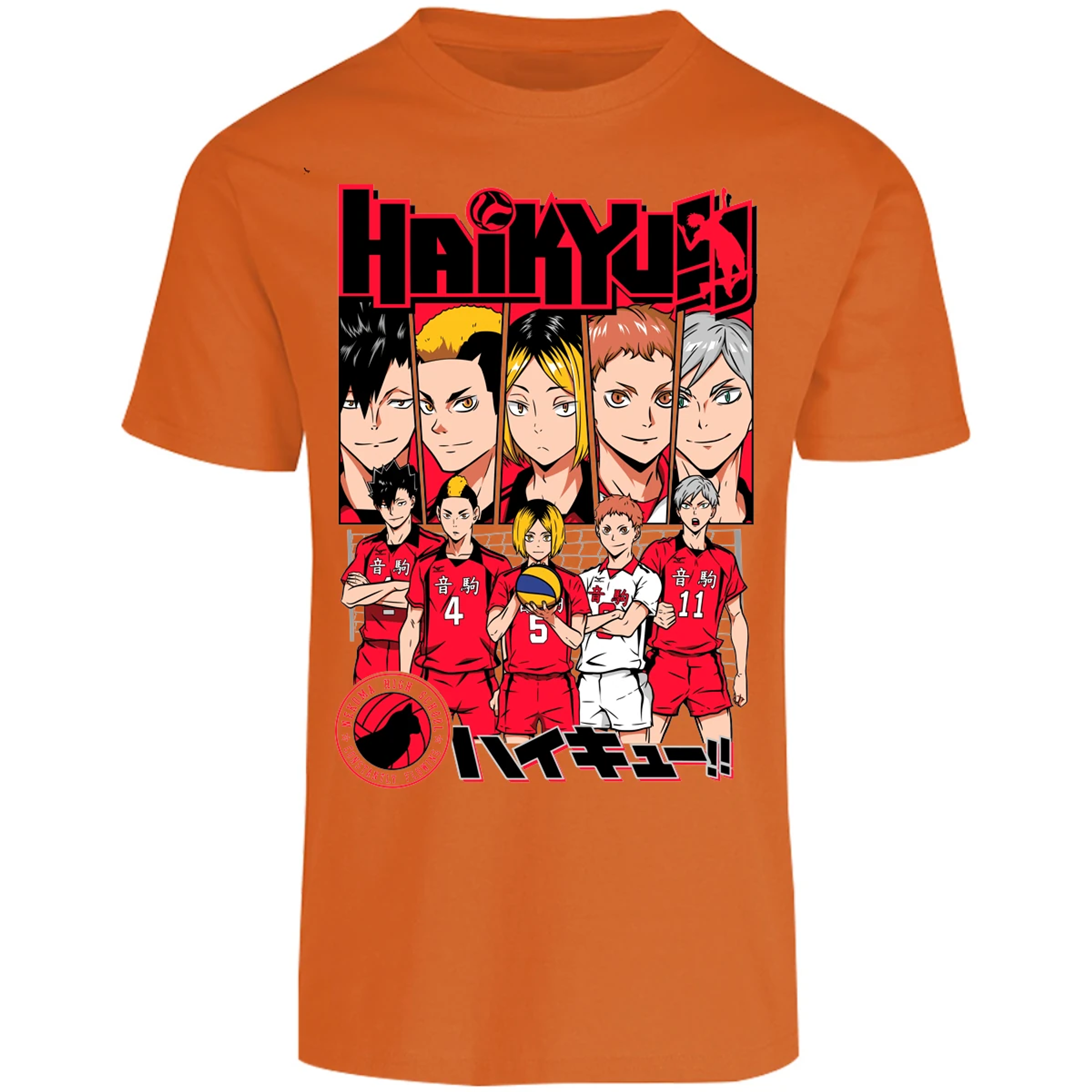 Playera Haikyuu Haikyuu Nekoma para Adulto 17