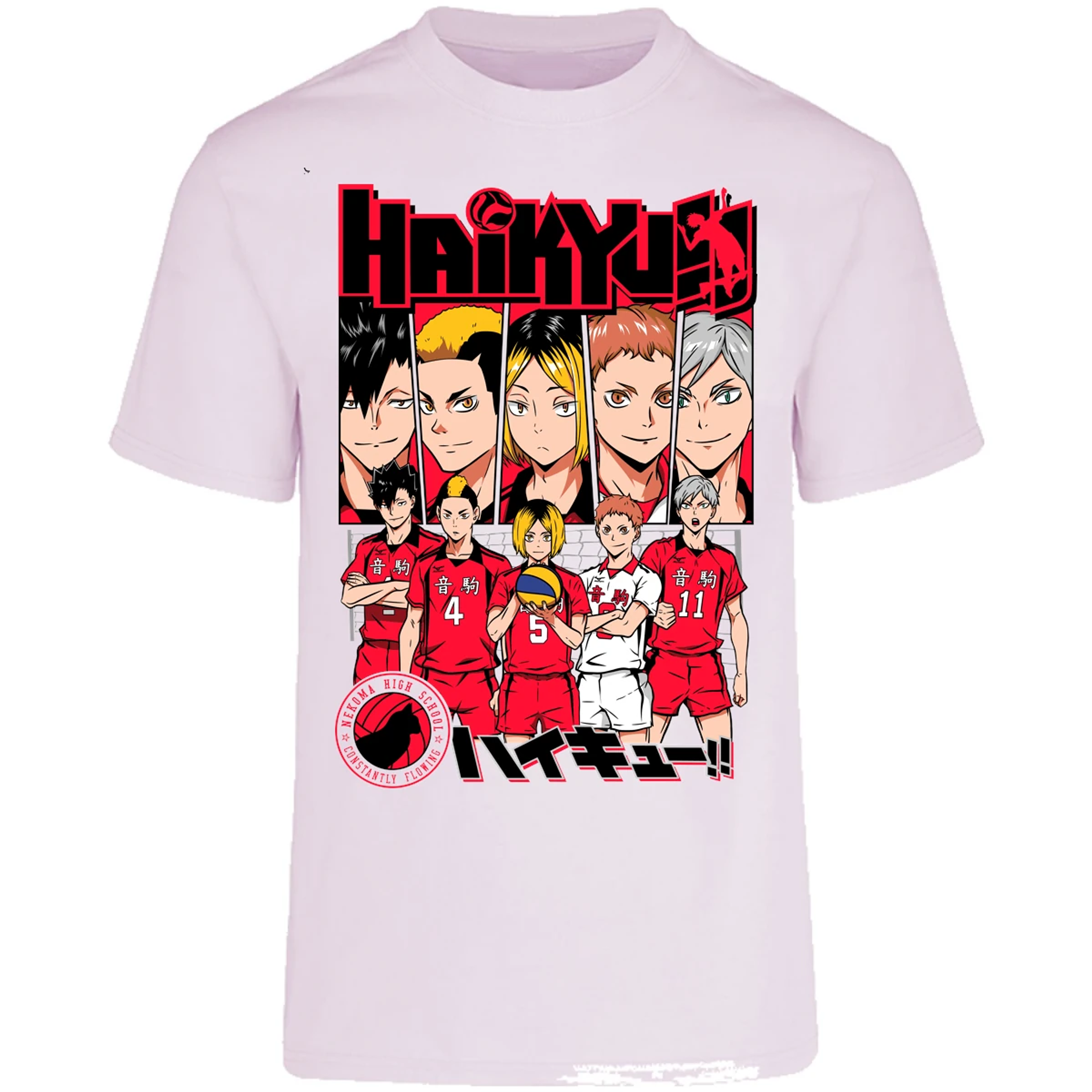 Playera Haikyuu Haikyuu Nekoma para Adulto 22