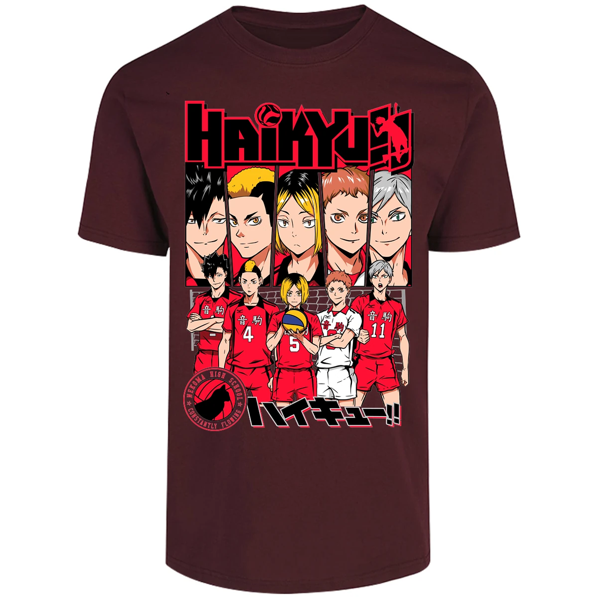 Playera Haikyuu Haikyuu Nekoma para Adulto 27