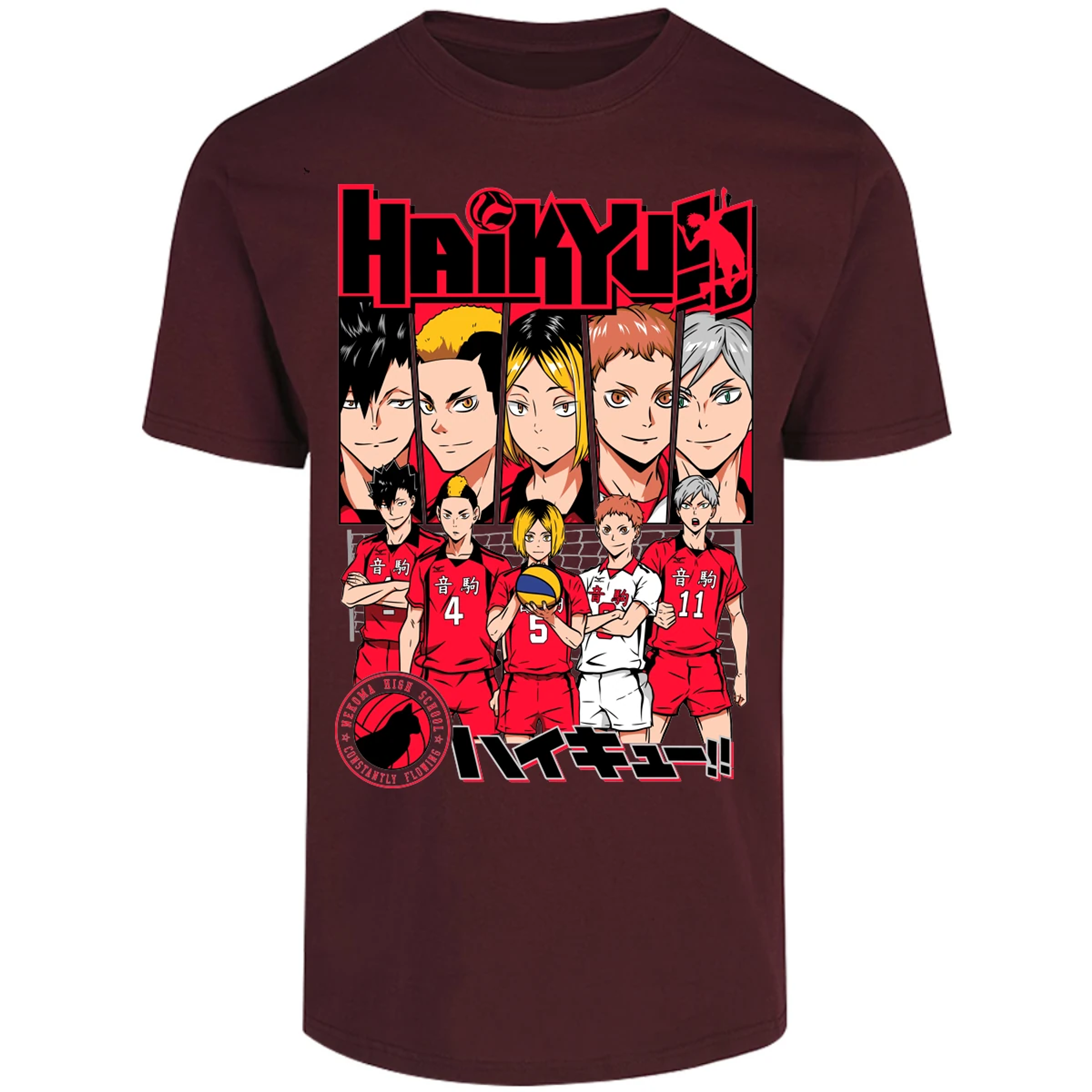 Playera Haikyuu Haikyuu Nekoma para Adulto 27