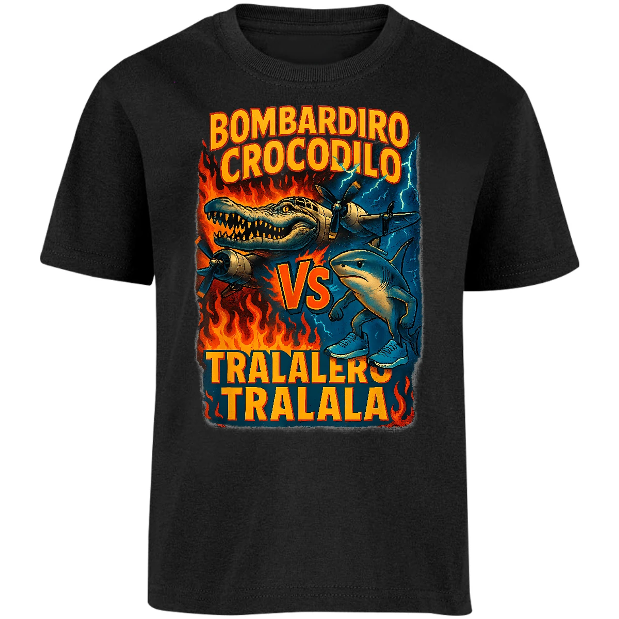 Playera Memes Bombardiro Crocodilo Tralalero Tralal para Niño 11