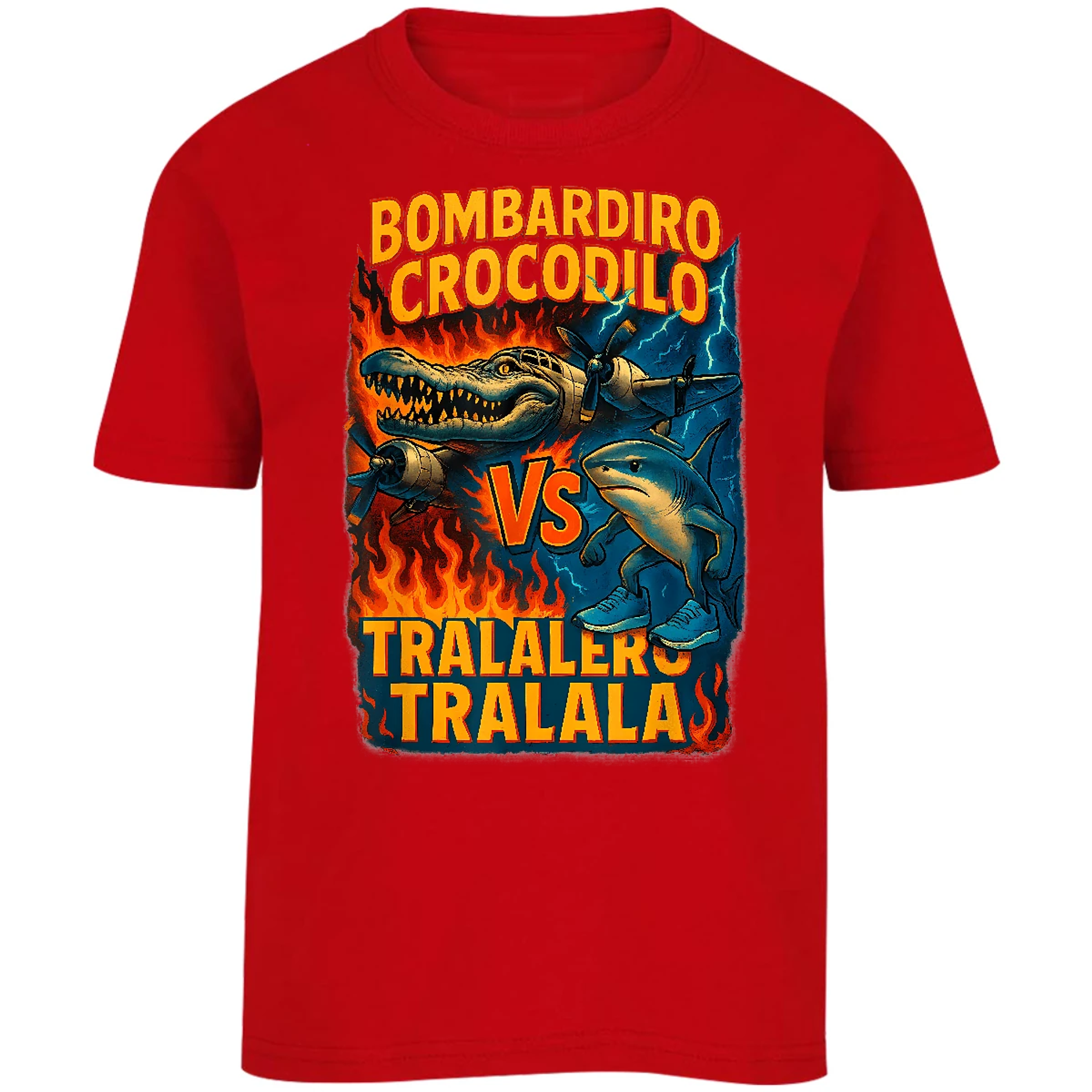 Playera Memes Bombardiro Crocodilo Tralalero Tralal para Niño 5