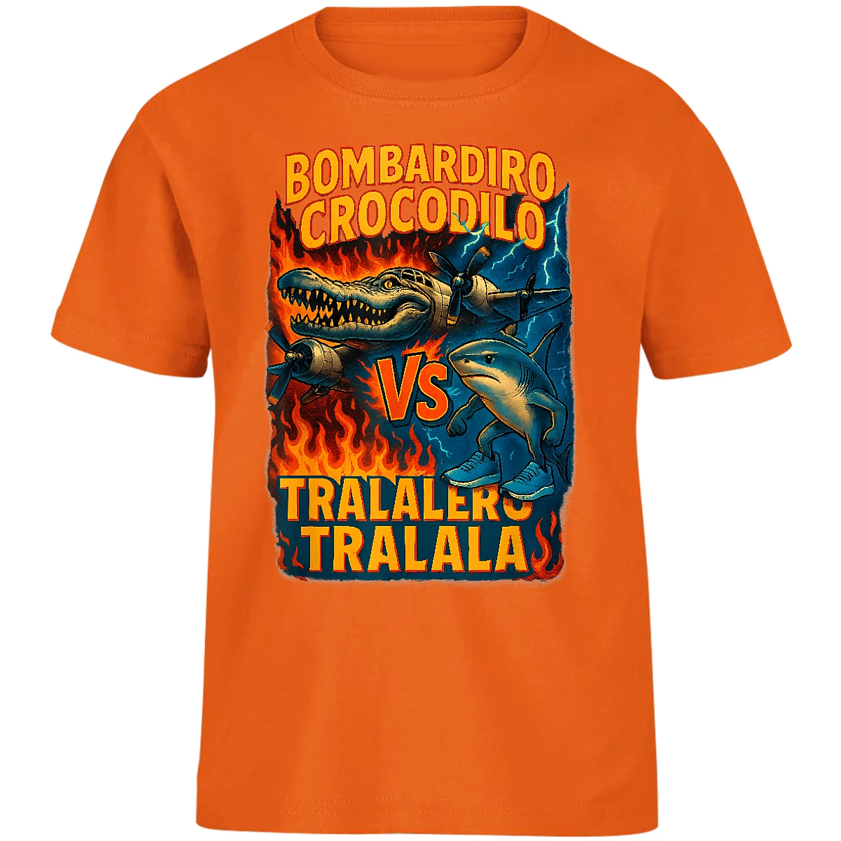 Playera Memes Bombardiro Crocodilo Tralalero Tralal para Niño 2