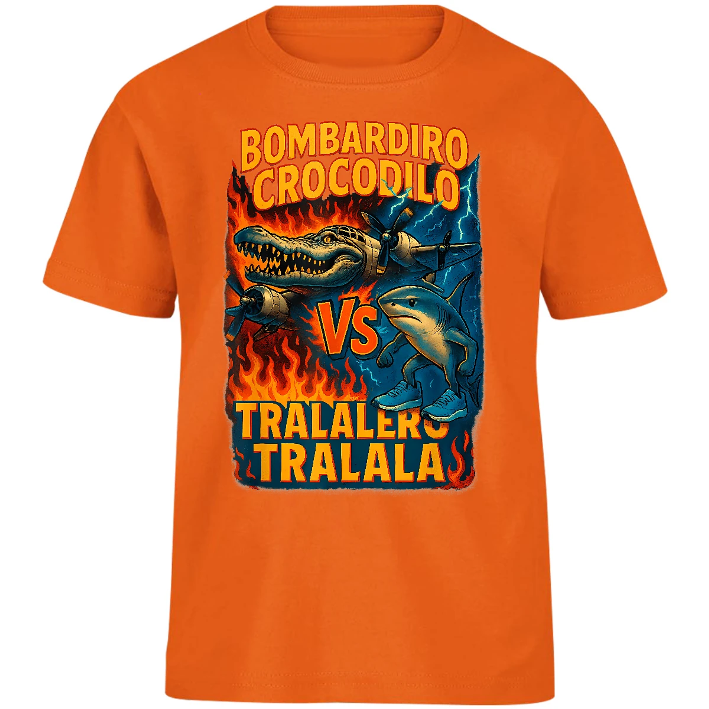 Playera Memes Bombardiro Crocodilo Tralalero Tralal para Niño 2