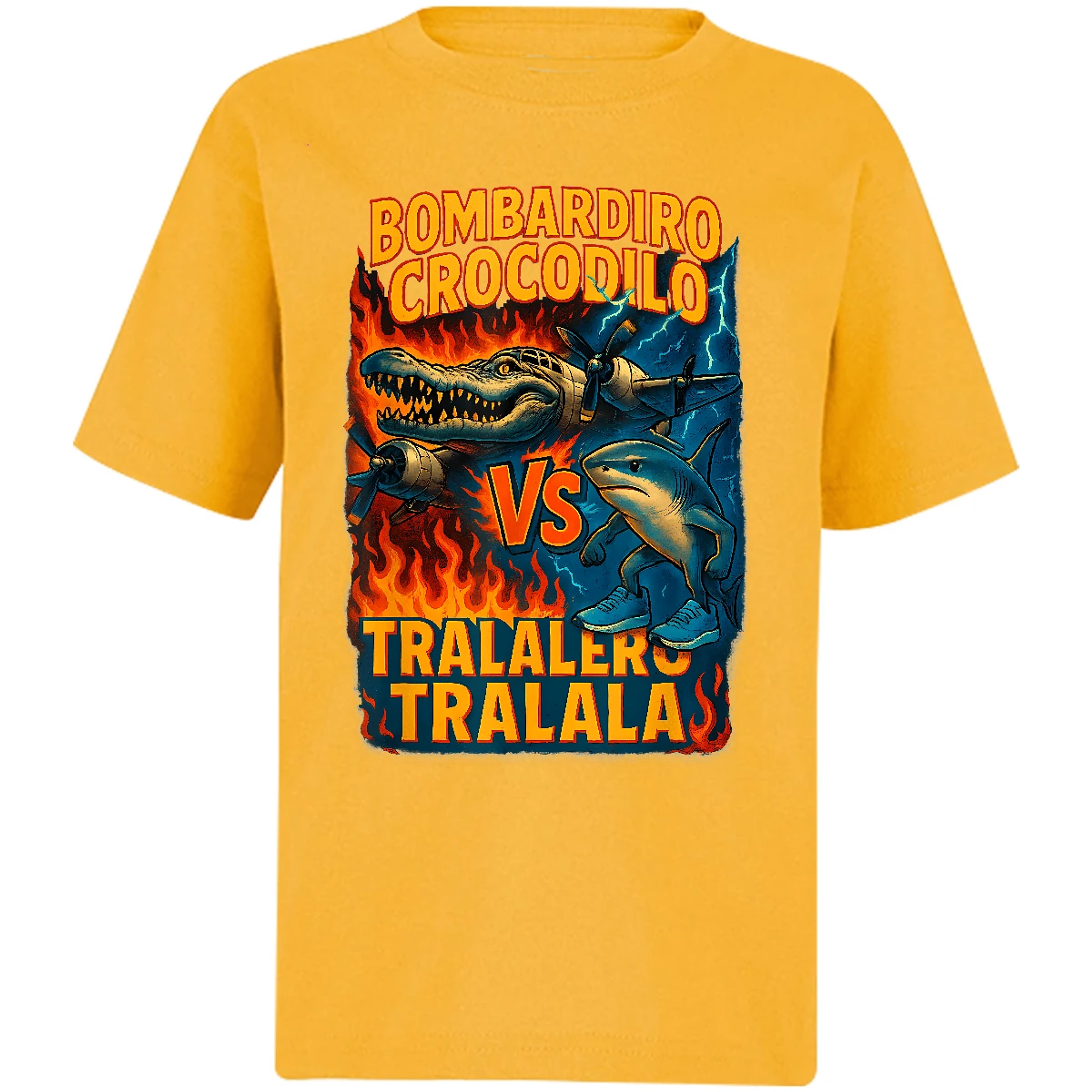 Playera Memes Bombardiro Crocodilo Tralalero Tralal para Niño 9