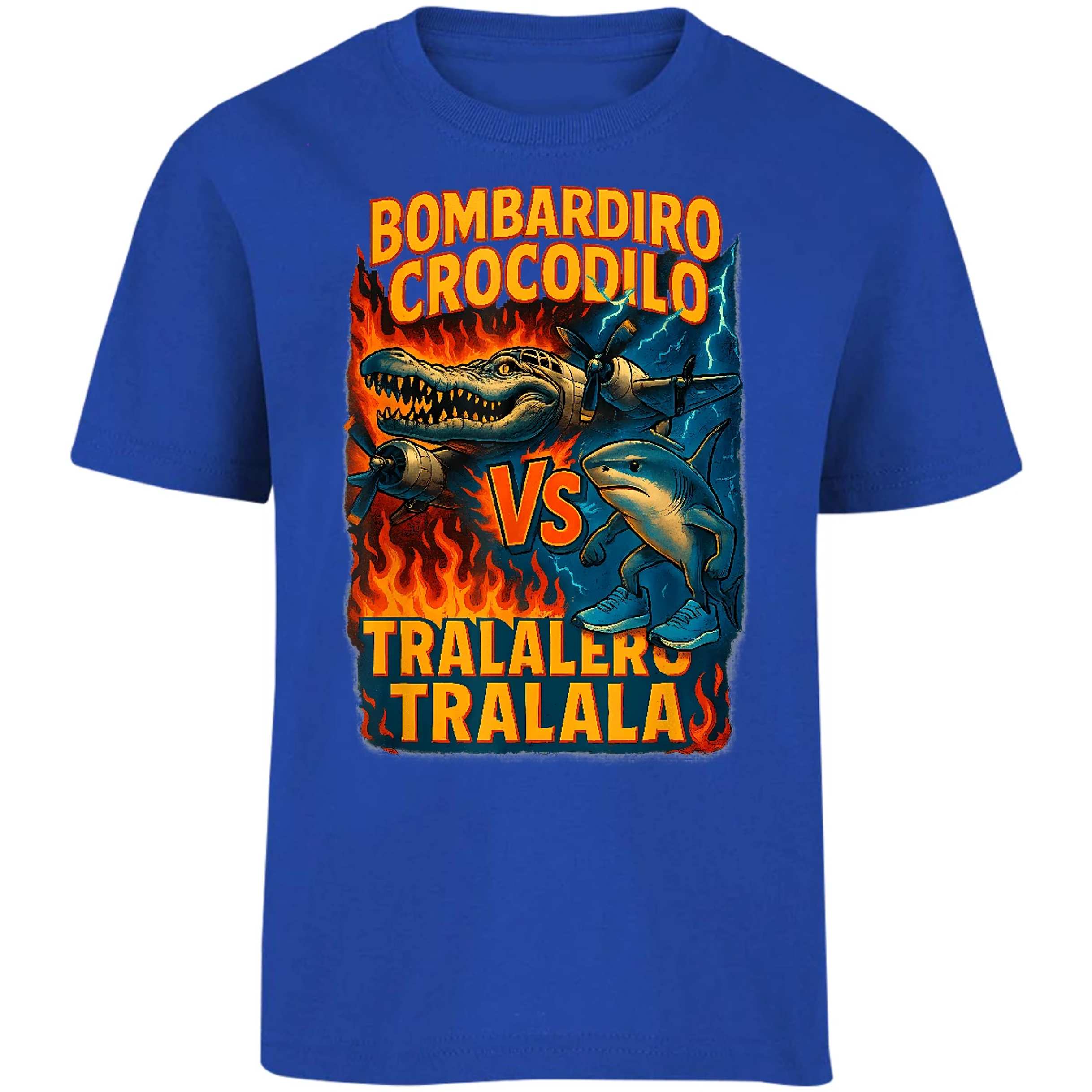 Playera Memes Bombardiro Crocodilo Tralalero Tralal para Niño 6