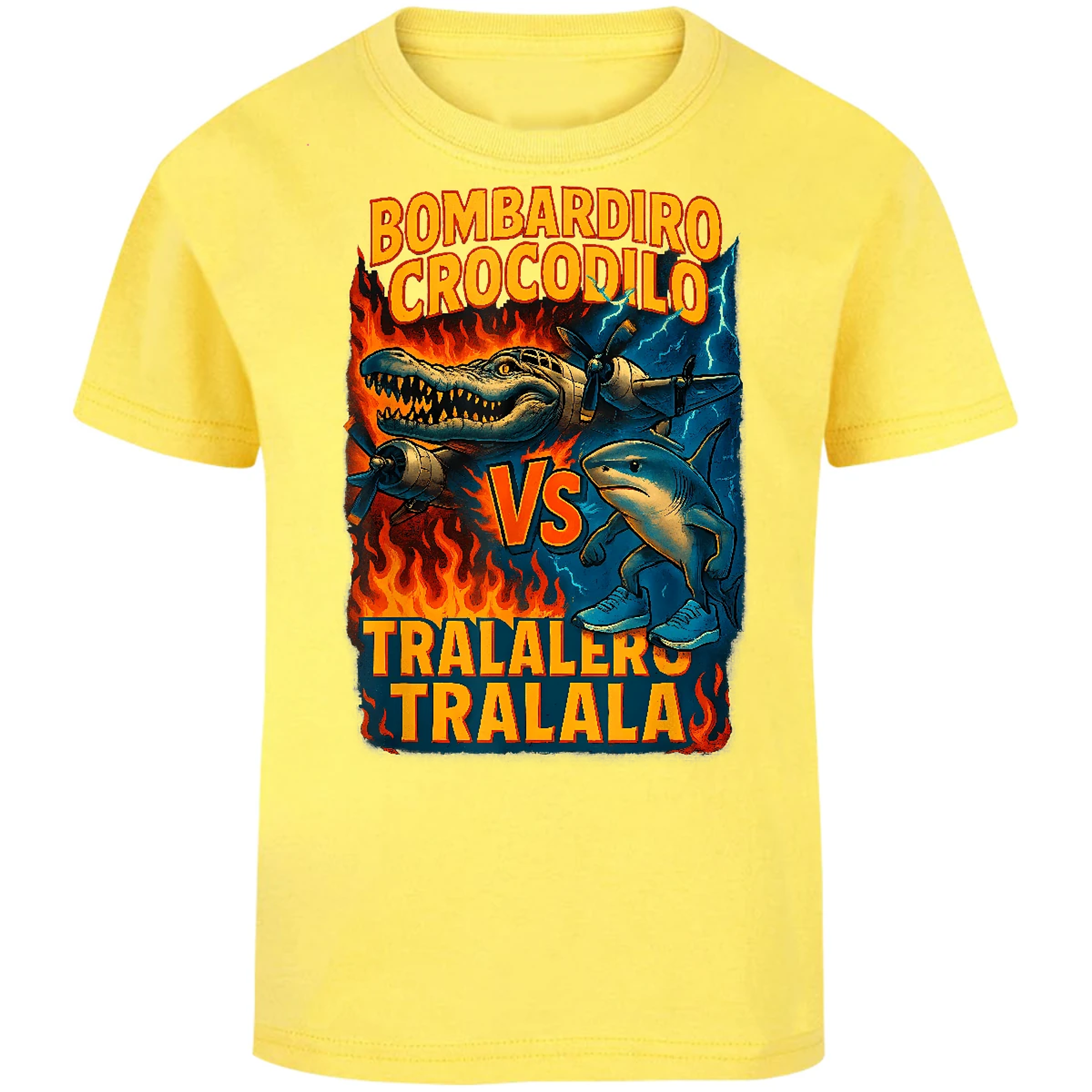 Playera Memes Bombardiro Crocodilo Tralalero Tralal para Niño 10