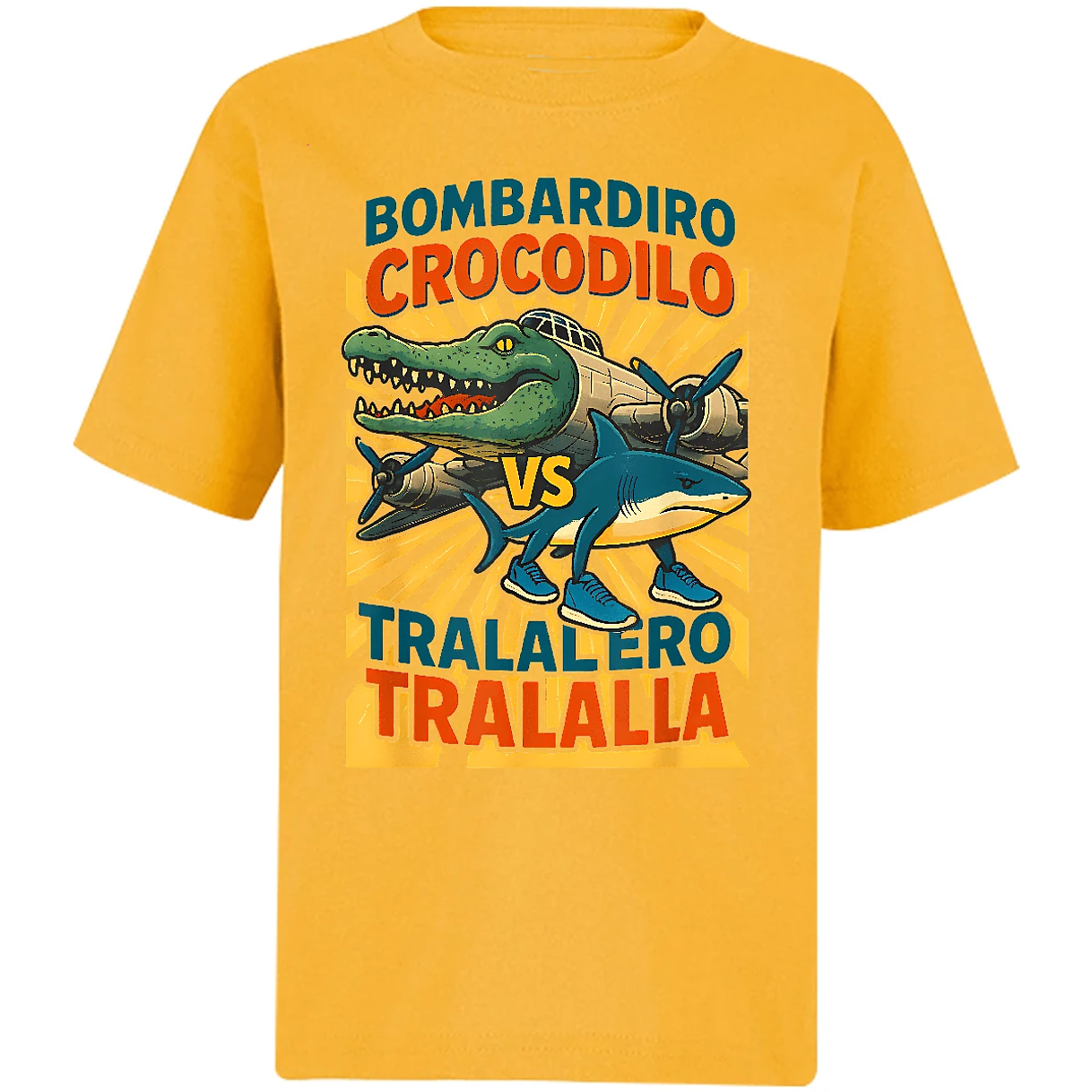 Playera Memes Bombardiro Vs Tralalero para Niño 14